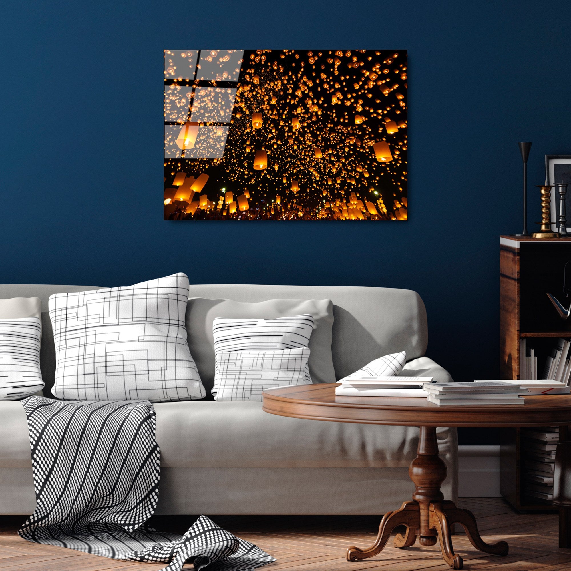 Quadro Decorativo em Vidro Temperado UV-302, 50 x 70 cm, Multicolor, 4 mm