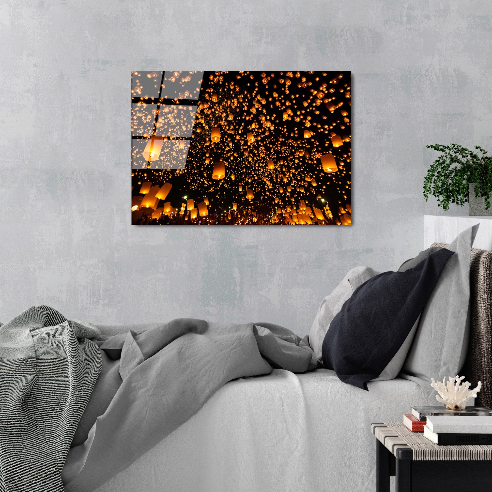 Quadro Decorativo em Vidro Temperado UV-302, 50 x 70 cm, Multicolor, 4 mm