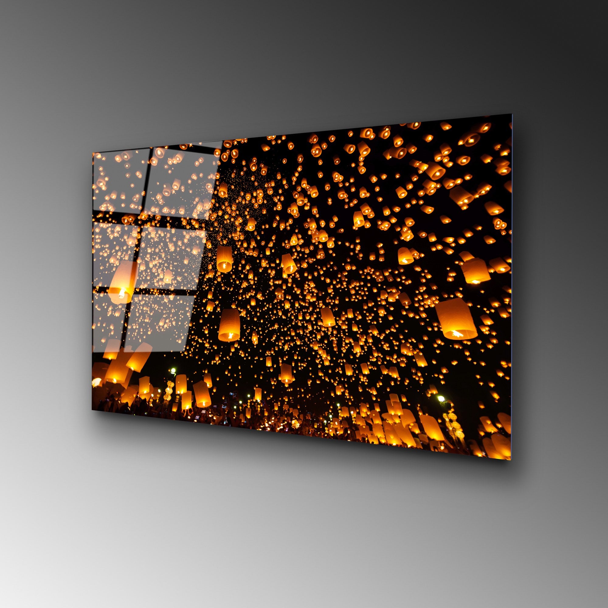 Quadro Decorativo em Vidro Temperado UV-302, 50 x 70 cm, Multicolor, 4 mm