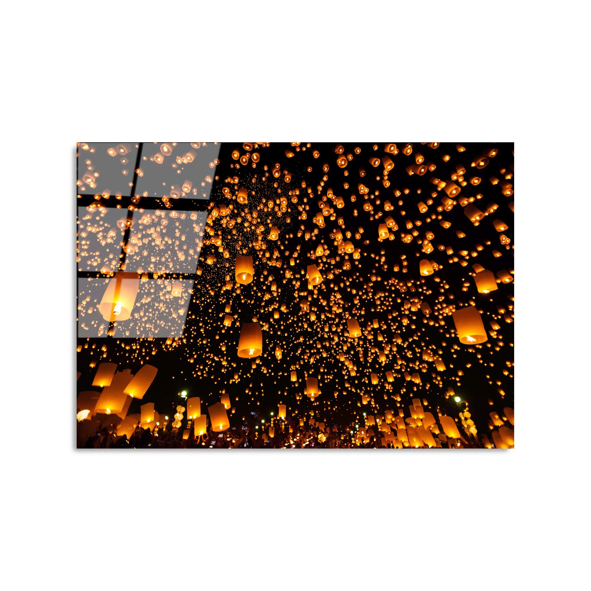 Quadro Decorativo em Vidro Temperado UV-302, 50 x 70 cm, Multicolor, 4 mm