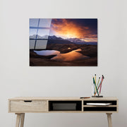 Quadro Decorativo em Vidro Temperado UV-303, 50x70 cm, Multicolor, 4 mm