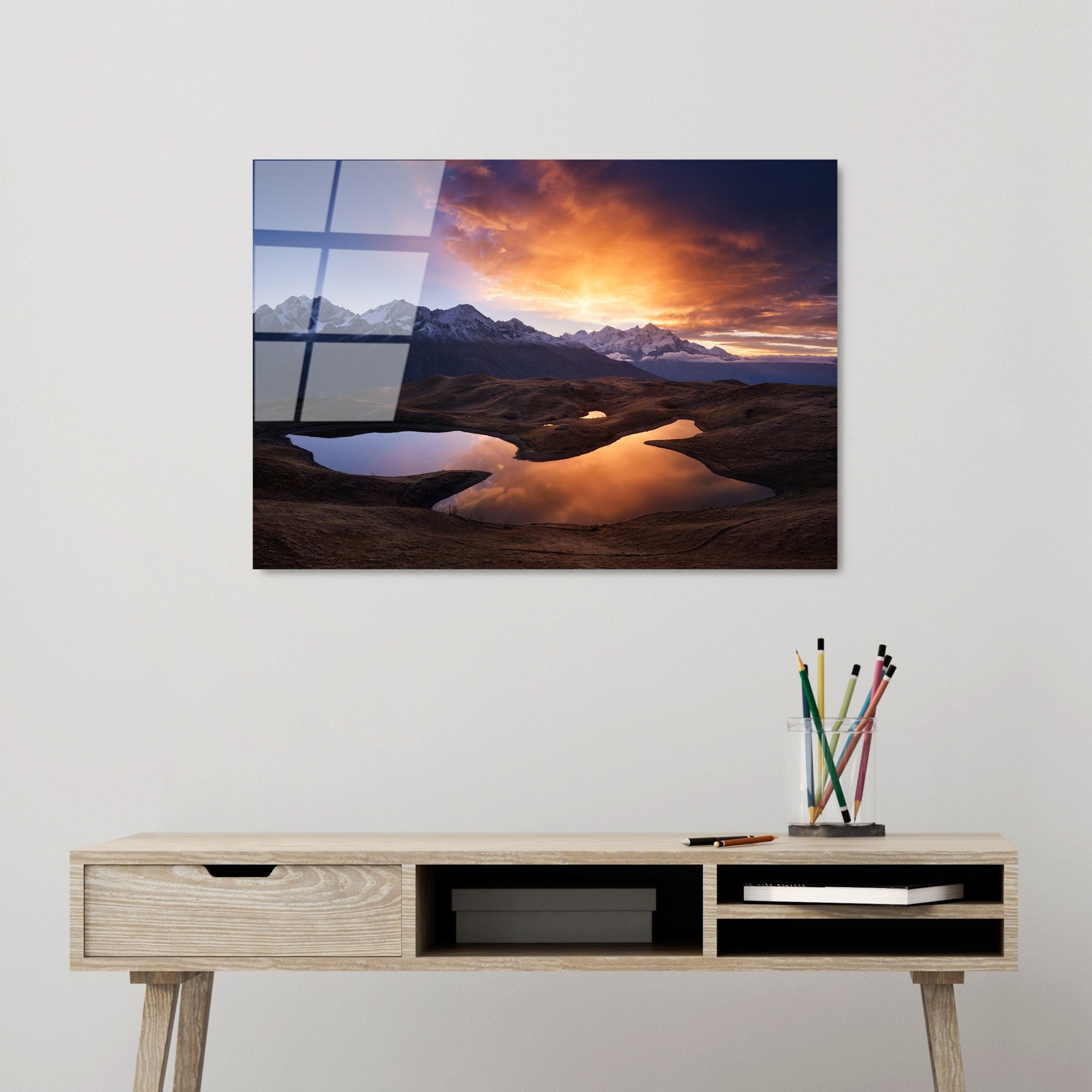 Quadro Decorativo em Vidro Temperado UV-303, 50x70 cm, Multicolor, 4 mm