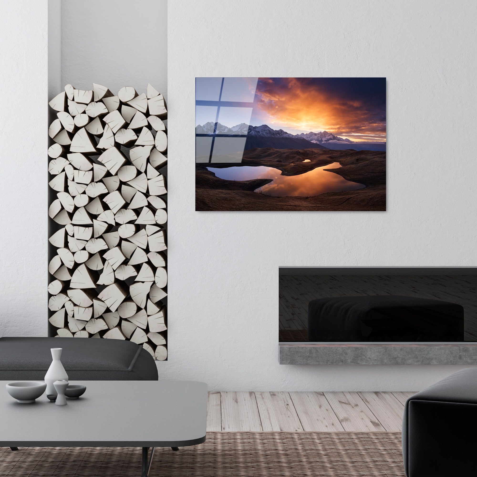 Quadro Decorativo em Vidro Temperado UV-303, 50x70 cm, Multicolor, 4 mm