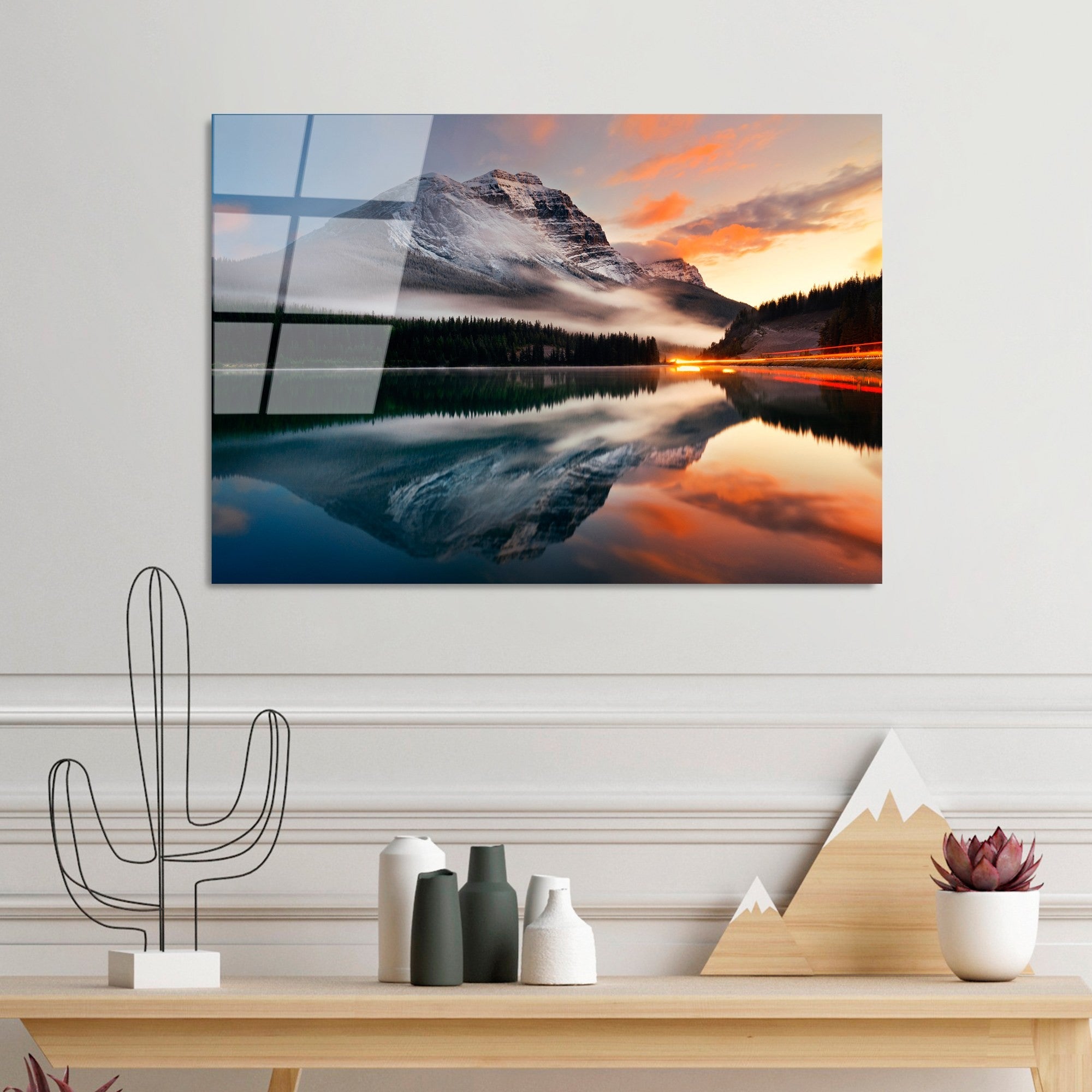 Quadro Decorativo em Vidro Temperado UV-304, Multicolor, 50 x 70 cm (4 mm)