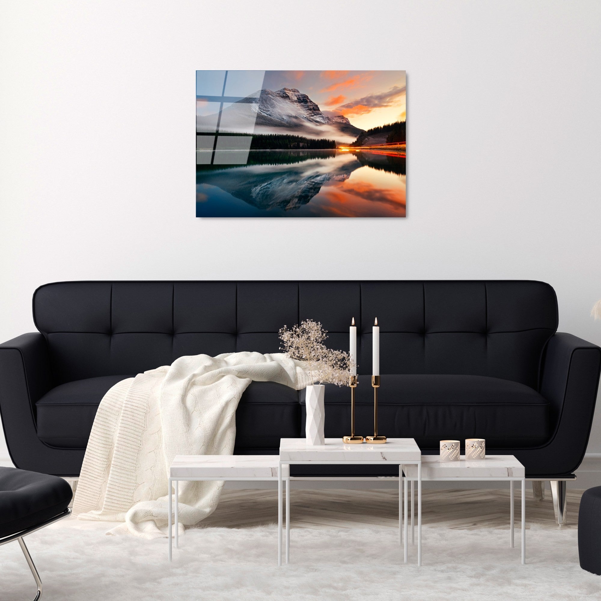 Quadro Decorativo em Vidro Temperado UV-304, Multicolor, 50 x 70 cm (4 mm)