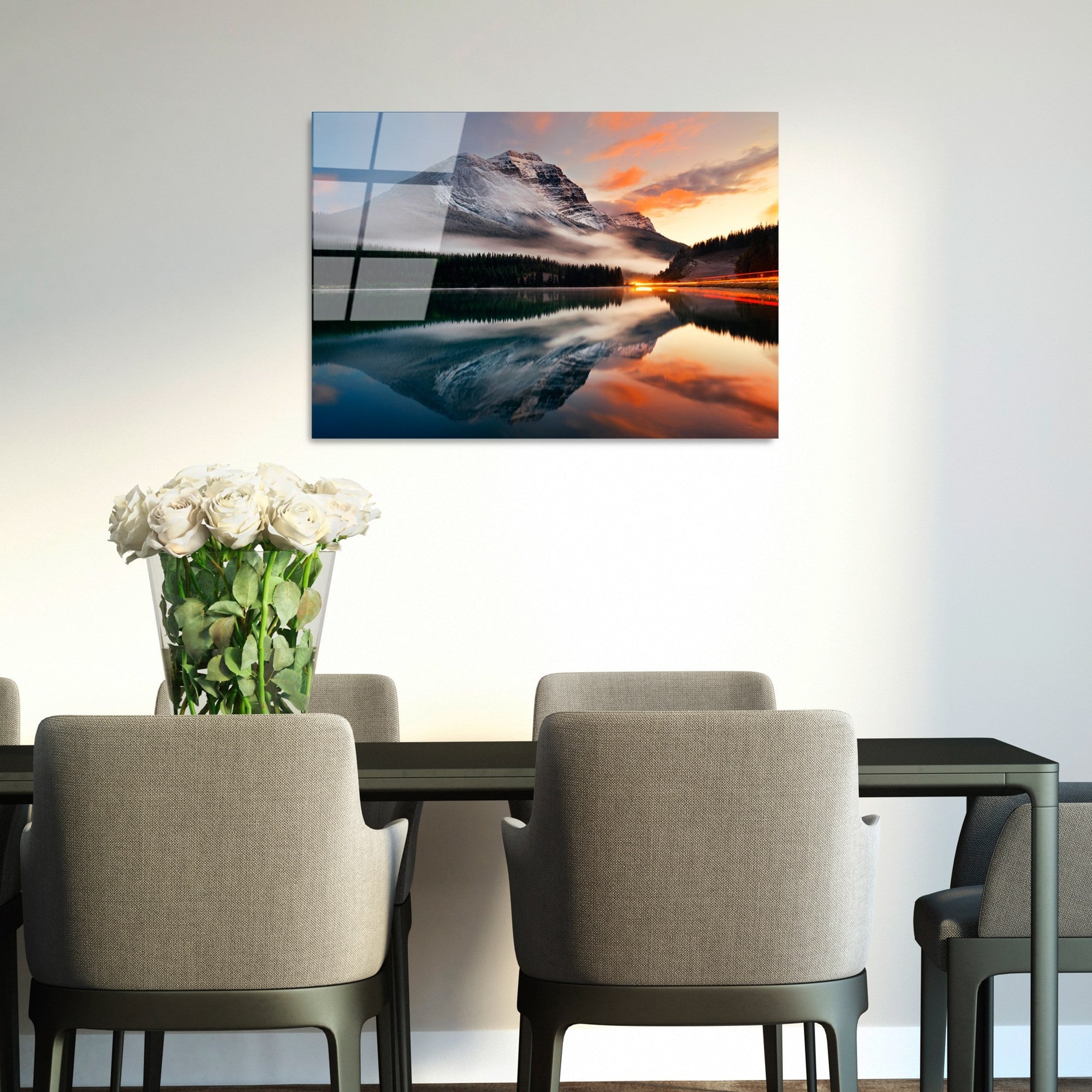 Quadro Decorativo em Vidro Temperado UV-304, Multicolor, 50 x 70 cm (4 mm)