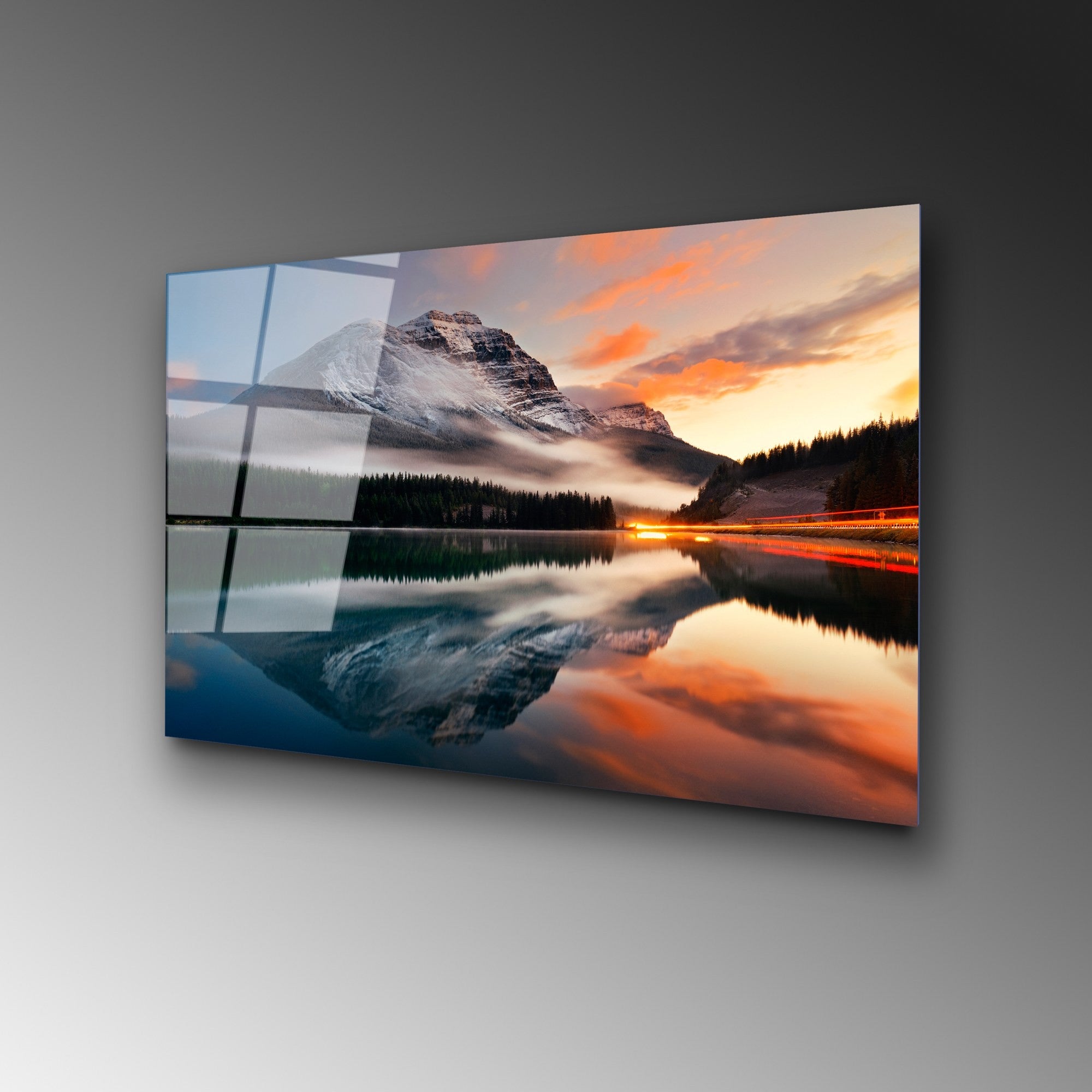 Quadro Decorativo em Vidro Temperado UV-304, Multicolor, 50 x 70 cm (4 mm)