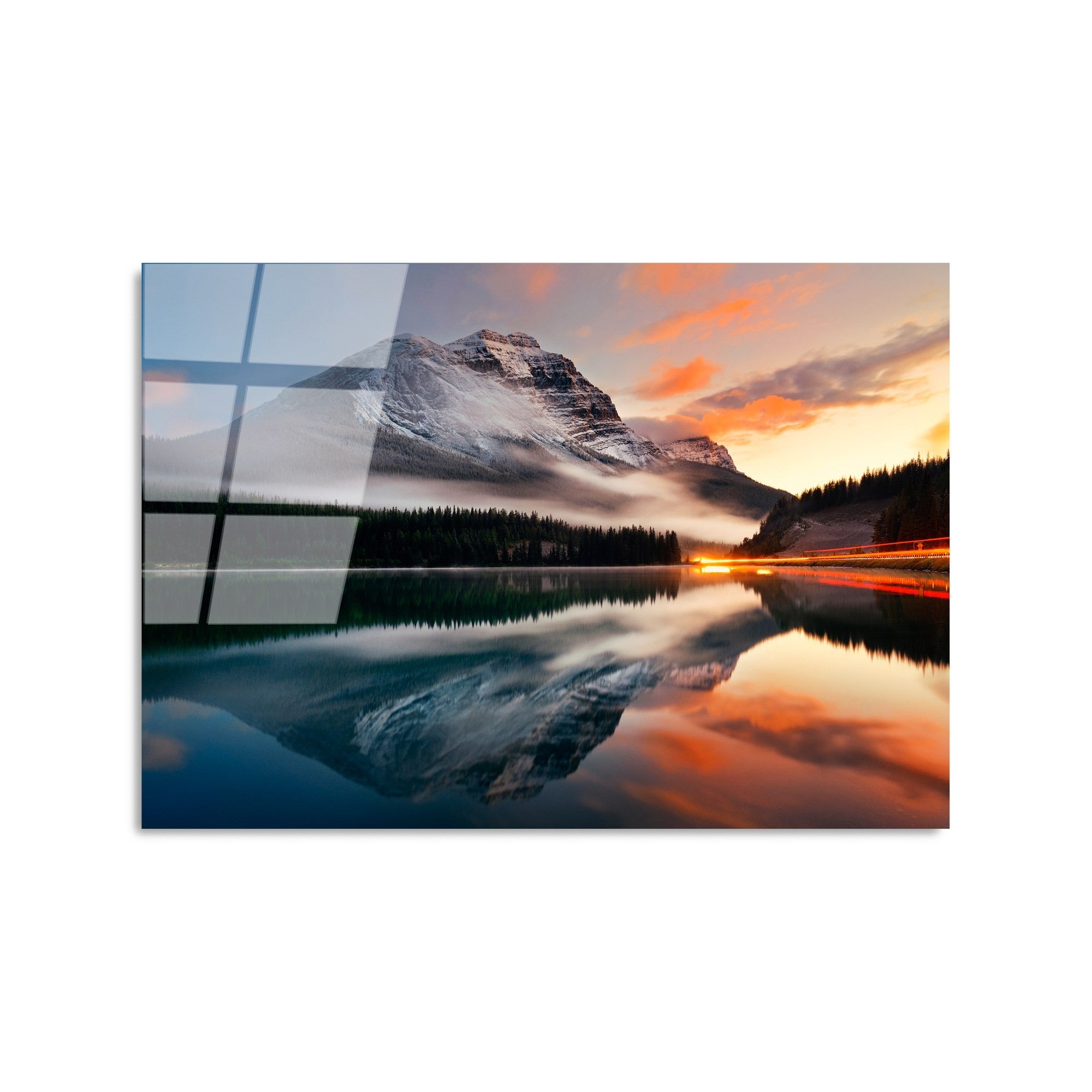 Quadro Decorativo em Vidro Temperado UV-304, Multicolor, 50 x 70 cm (4 mm)