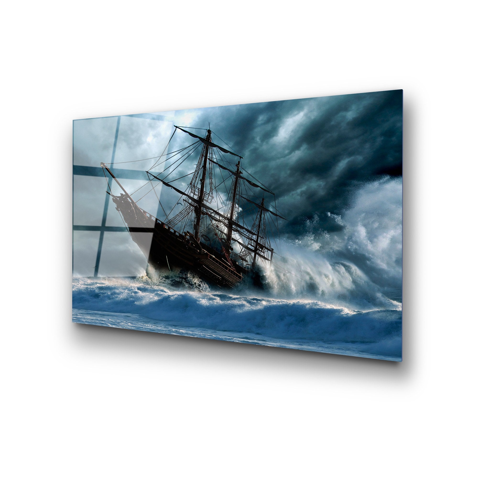 Quadro Decorativo em Vidro Temperado UV-307, Multicolor, 50 x 70 cm (4 mm)