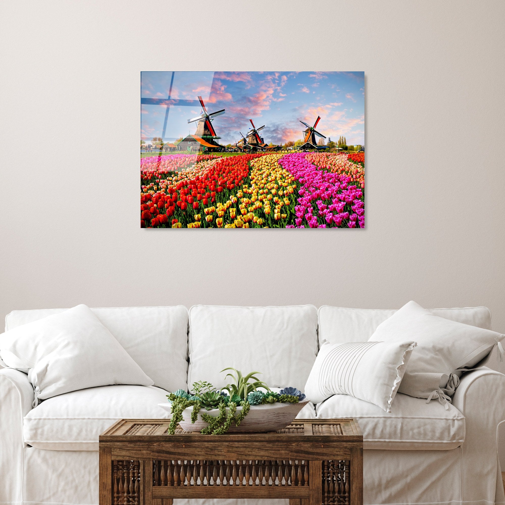 Quadro Decorativo em Vidro Temperado UV-308, Multicor, 50 x 70 cm, 4 mm