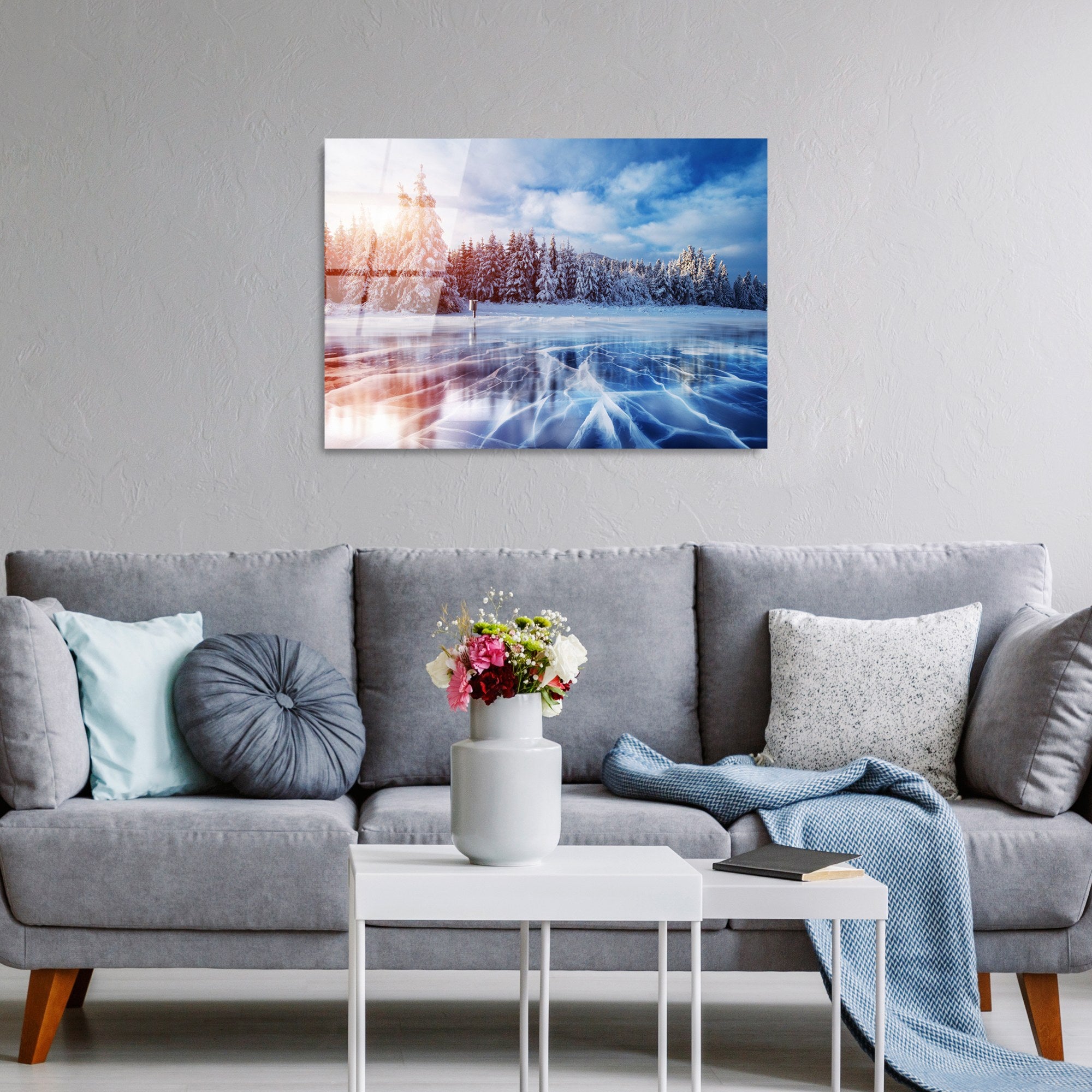 Quadro Decorativo em Vidro Temperado UV-309, Multicolor, 50 x 70 cm, 4 mm