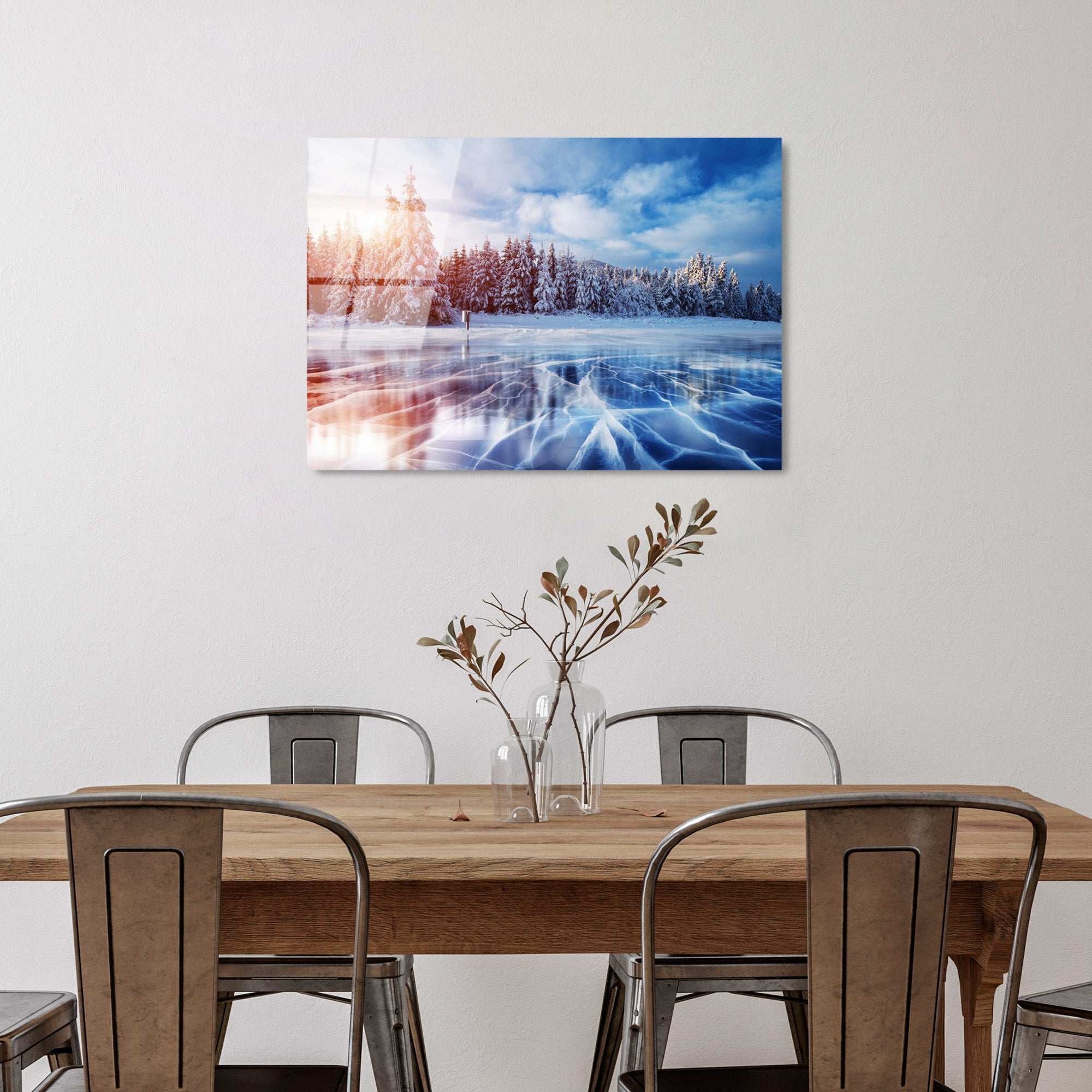 Quadro Decorativo em Vidro Temperado UV-309, Multicolor, 50 x 70 cm, 4 mm