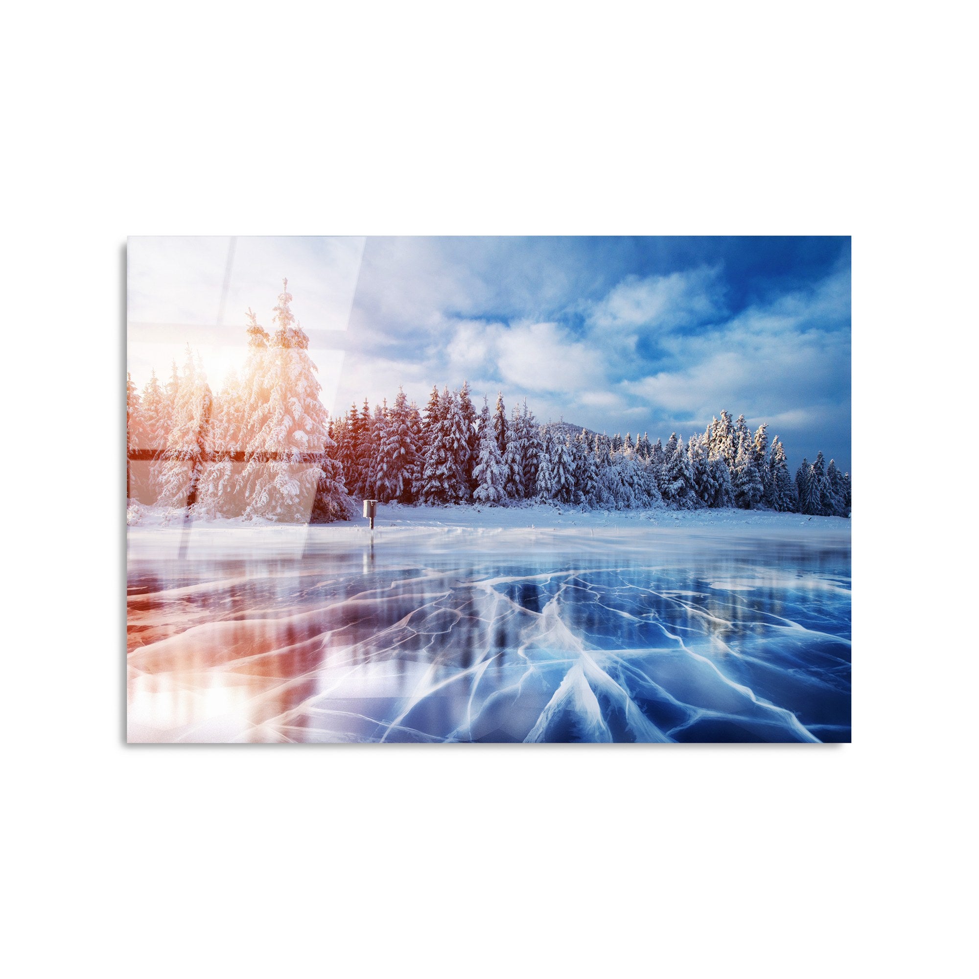 Quadro Decorativo em Vidro Temperado UV-309, Multicolor, 50 x 70 cm, 4 mm