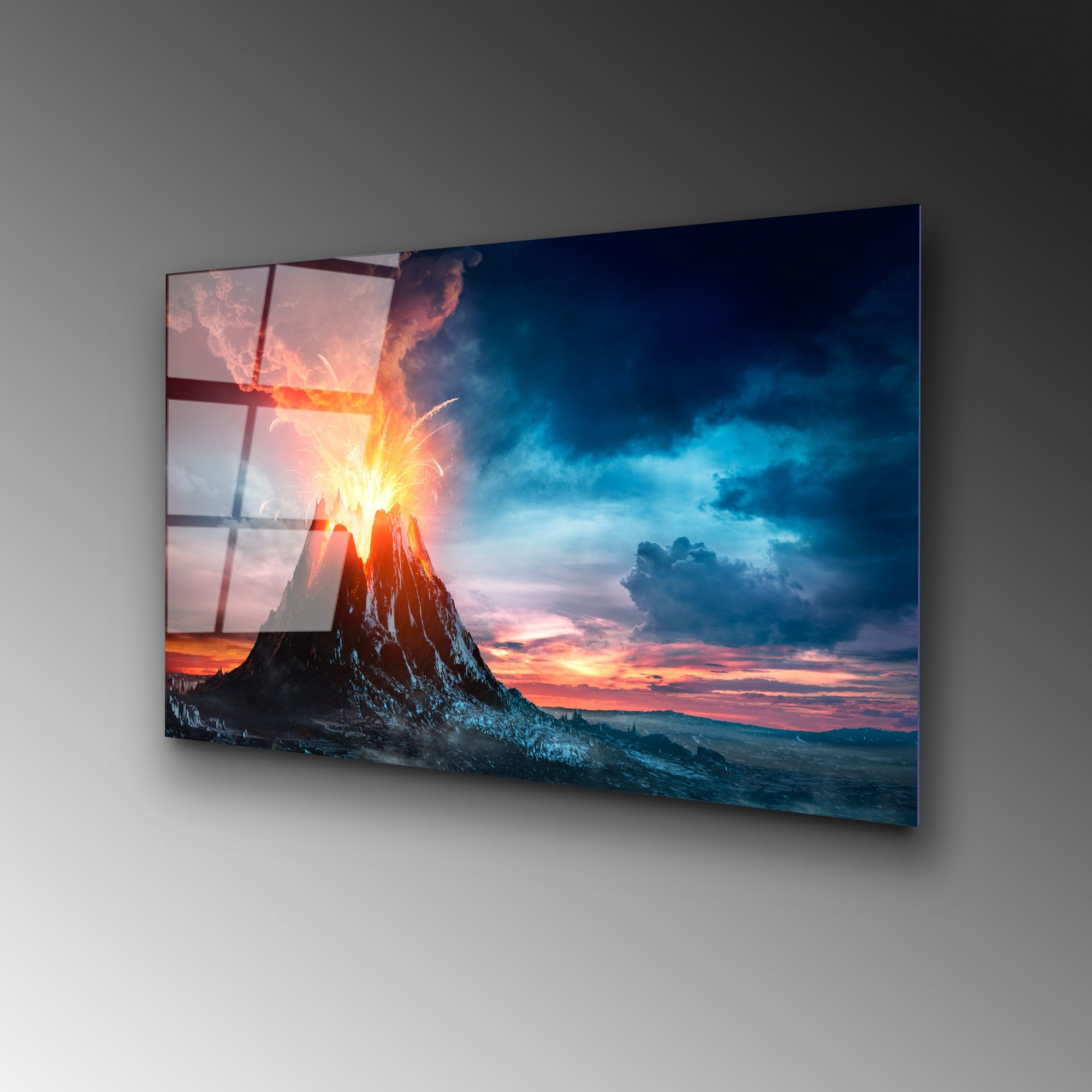 Quadro Decorativo em Vidro Temperado UV-310 (50 x 70 cm), Multicolor, 4 mm