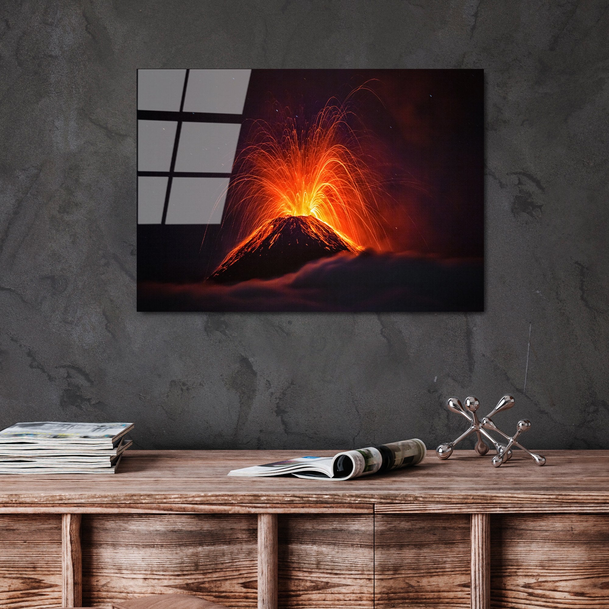 Quadro Decorativo em Vidro Temperado UV-311 (50 x 70 cm) — Multicolor, 4 mm, Elegância Duradoura