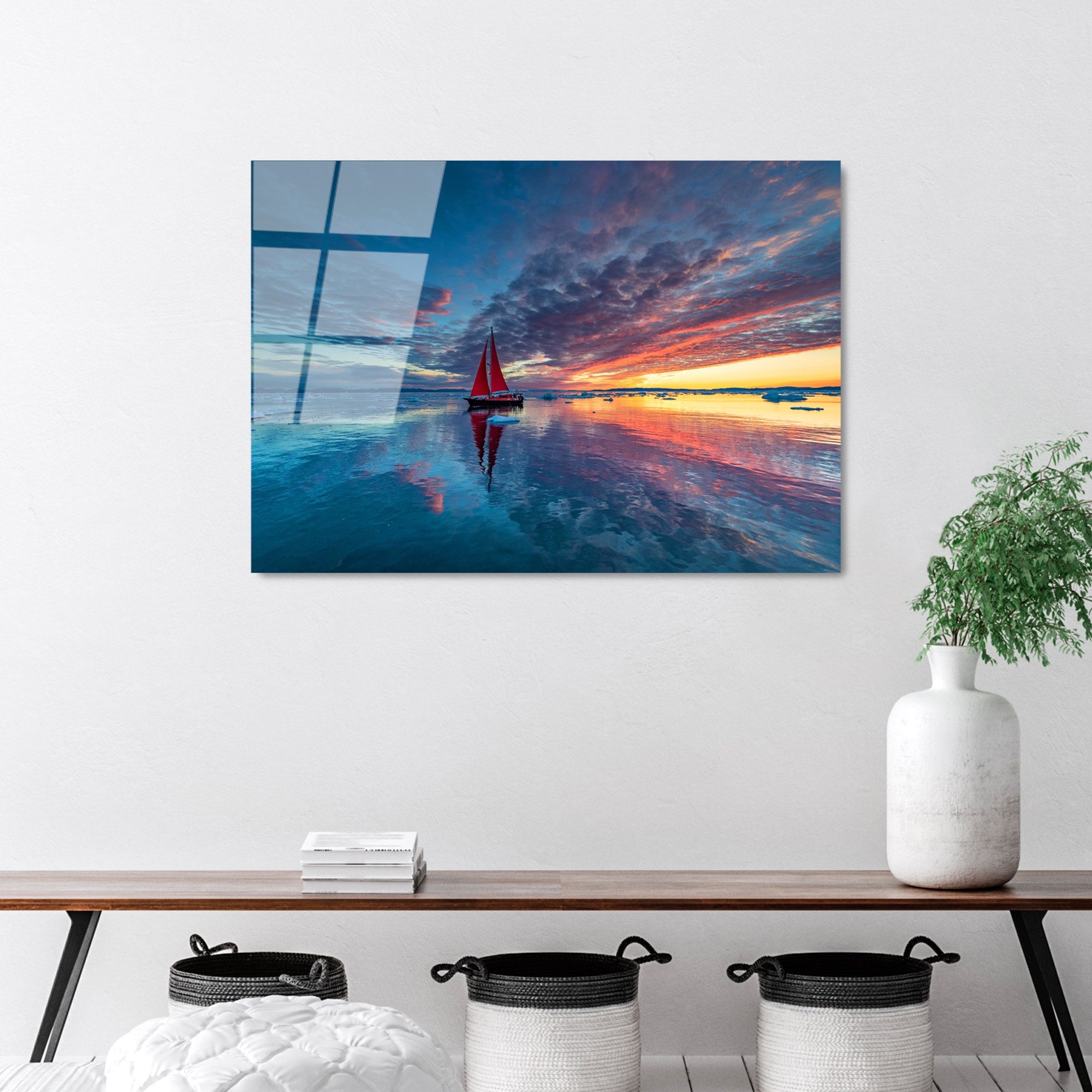 Quadro Decorativo em Vidro Temperado UV-312, 50 x 70 cm, Multicolor (4 mm)