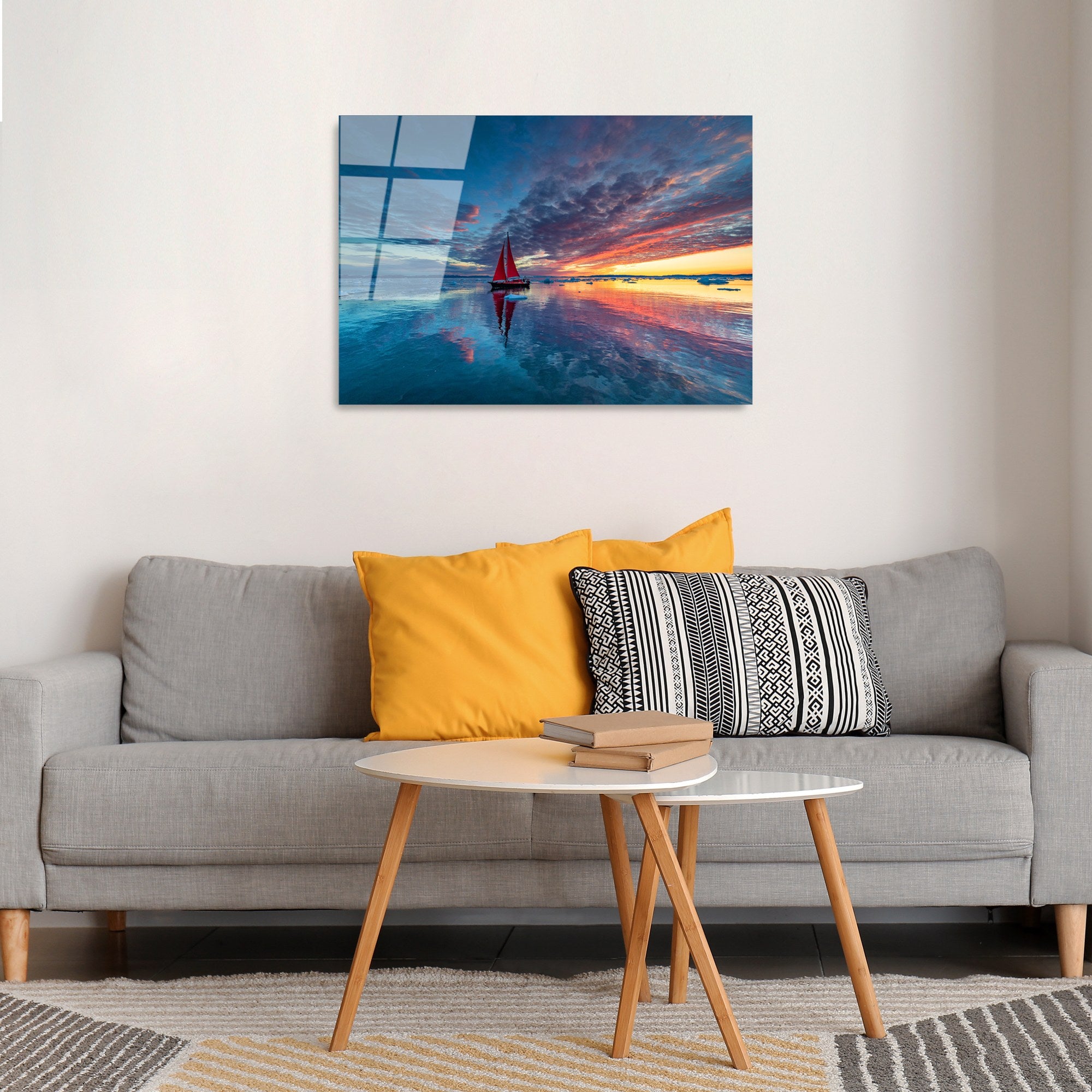 Quadro Decorativo em Vidro Temperado UV-312, 50 x 70 cm, Multicolor (4 mm)