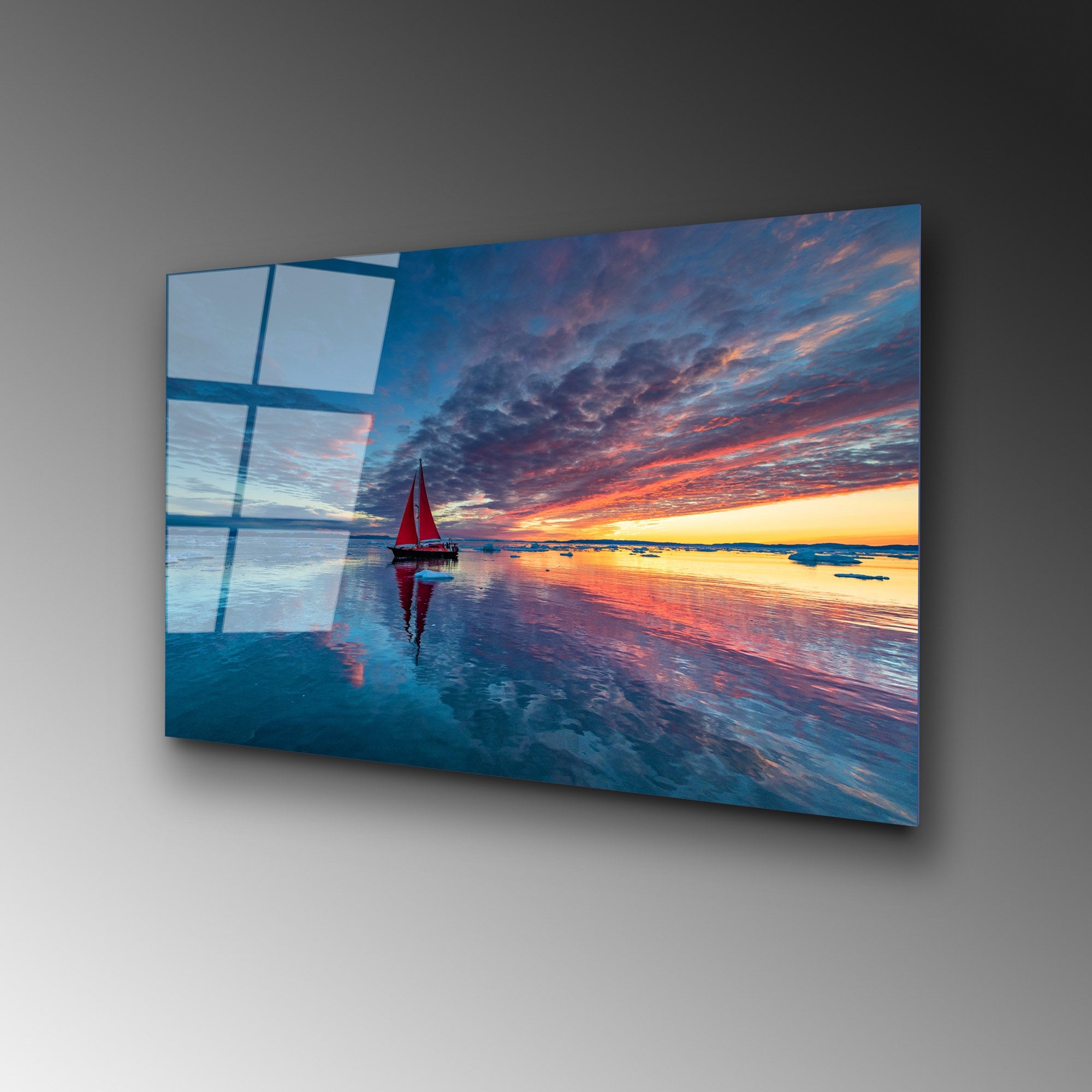 Quadro Decorativo em Vidro Temperado UV-312, 50 x 70 cm, Multicolor (4 mm)