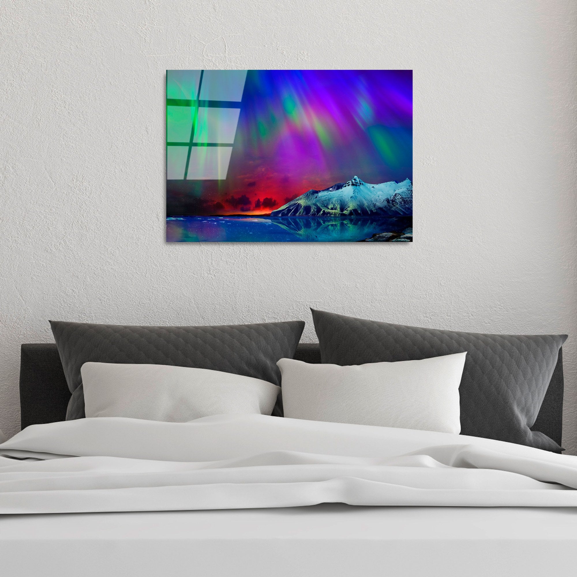 Quadro Decorativo em Vidro Temperado UV-314, Multicolor, 50 x 70 cm (4 mm)