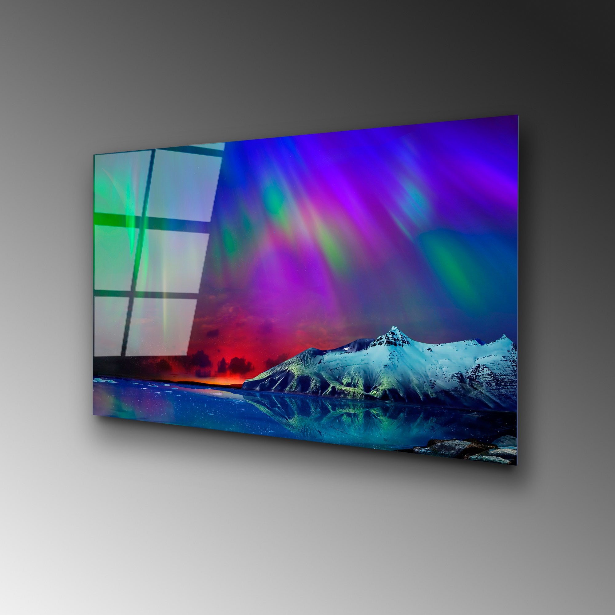 Quadro Decorativo em Vidro Temperado UV-314, Multicolor, 50 x 70 cm (4 mm)