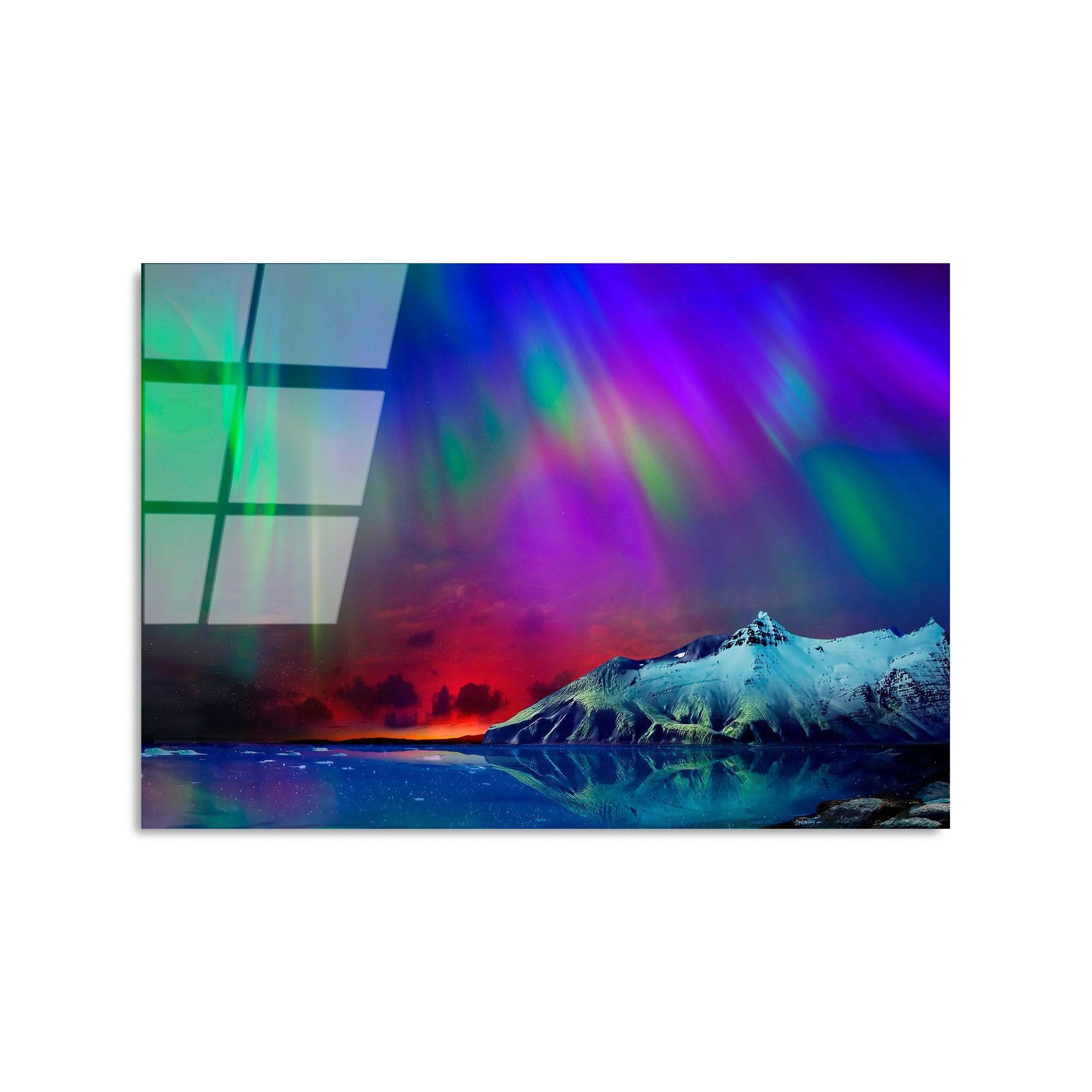 Quadro Decorativo em Vidro Temperado UV-314, Multicolor, 50 x 70 cm (4 mm)