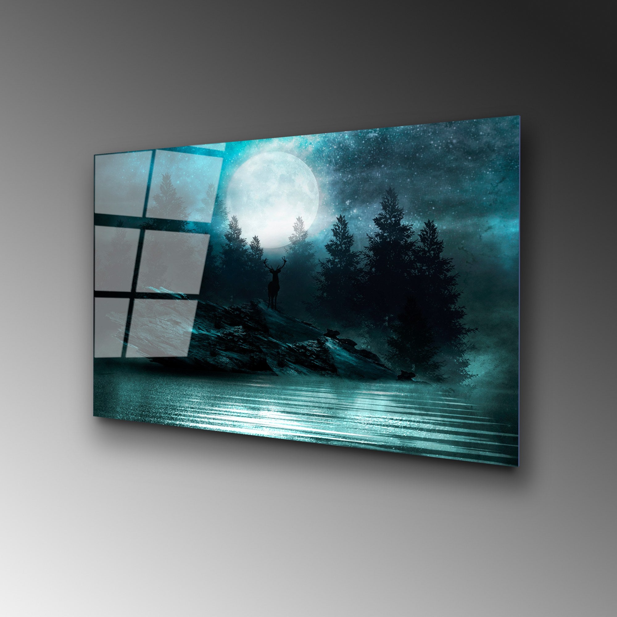 Quadro Decorativo em Vidro Temperado UV-318, Multicolor, 50 x 70 cm (4 mm)