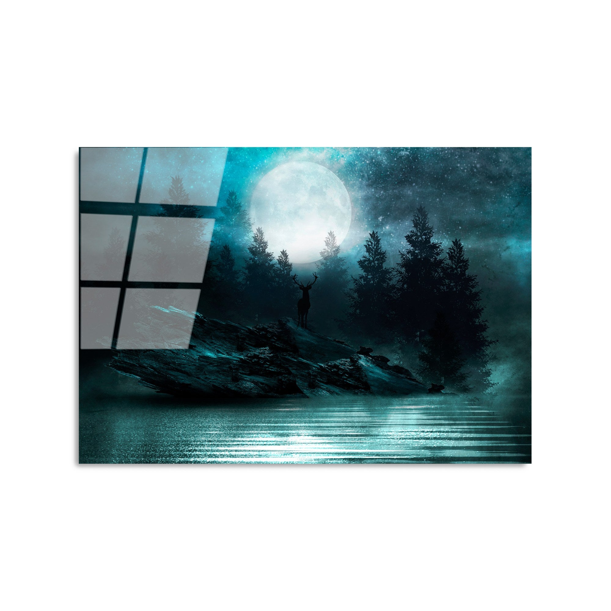 Quadro Decorativo em Vidro Temperado UV-318, Multicolor, 50 x 70 cm (4 mm)