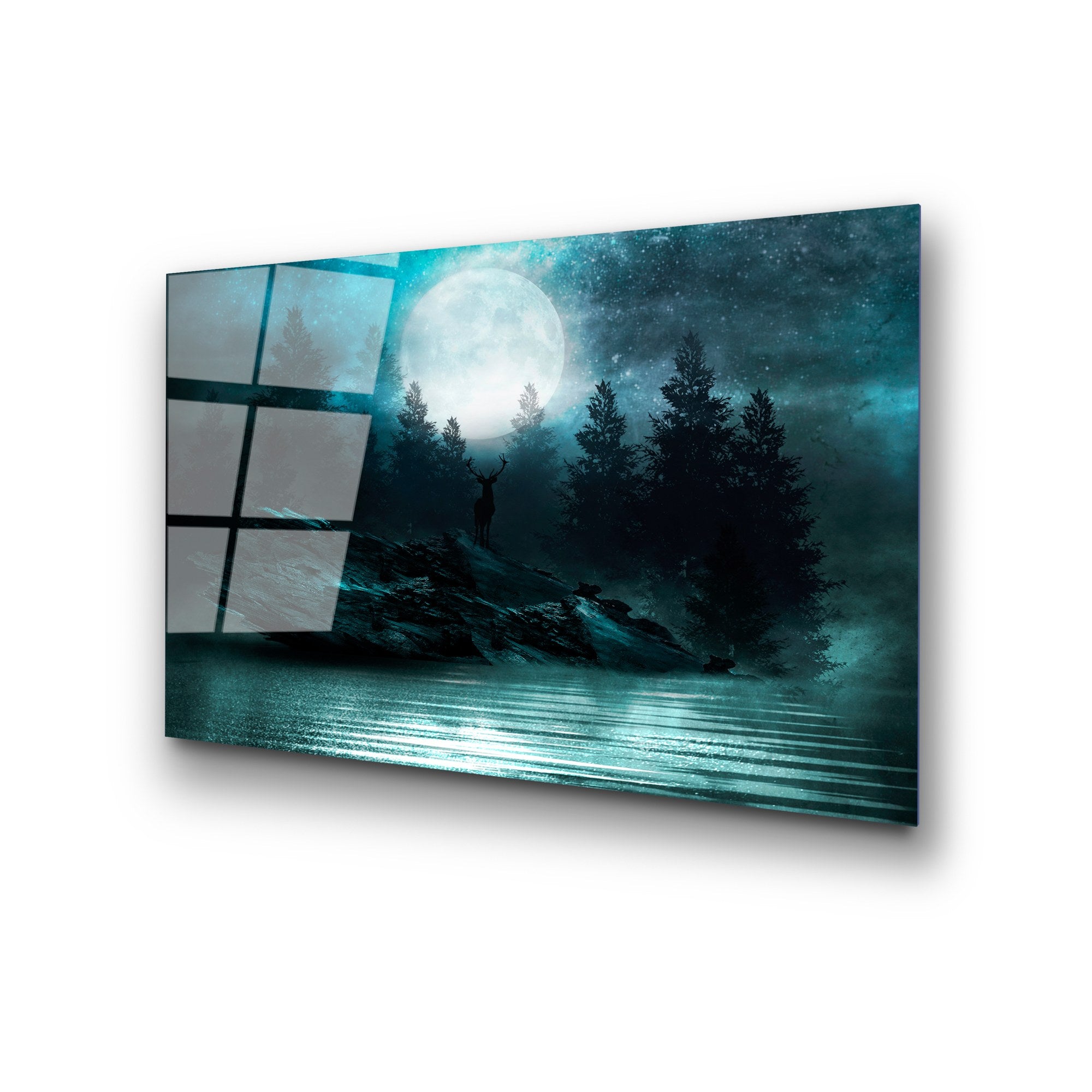 Quadro Decorativo em Vidro Temperado UV-318, Multicolor, 50 x 70 cm (4 mm)