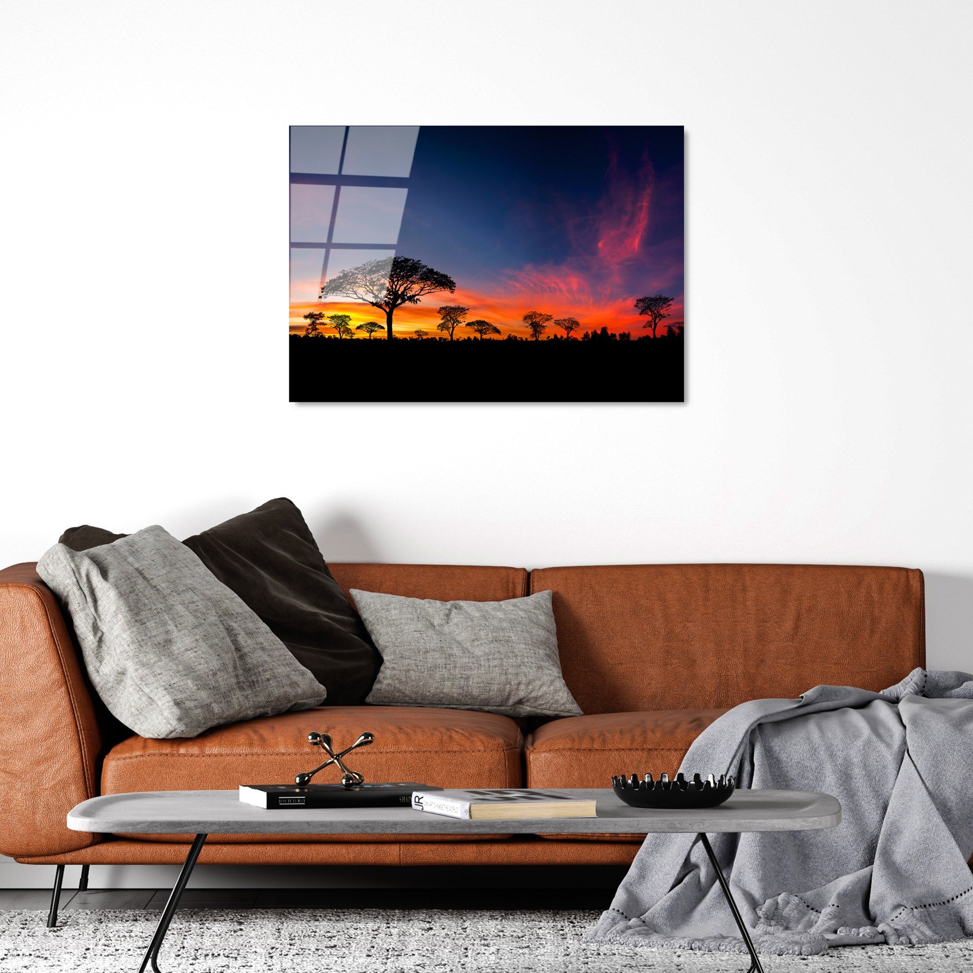 Quadro Decorativo em Vidro Temperado UV-320 50 x 70 cm, Multicolor, 4 mm