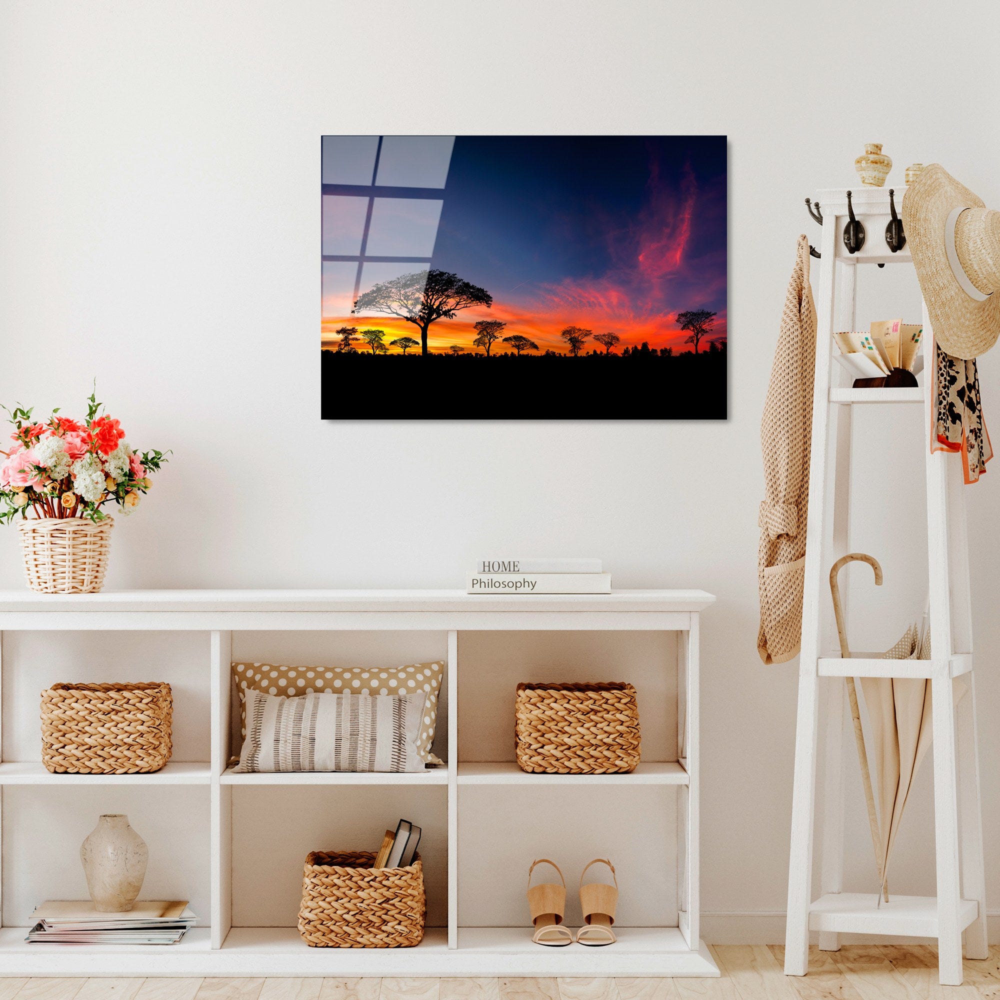 Quadro Decorativo em Vidro Temperado UV-320 50 x 70 cm, Multicolor, 4 mm