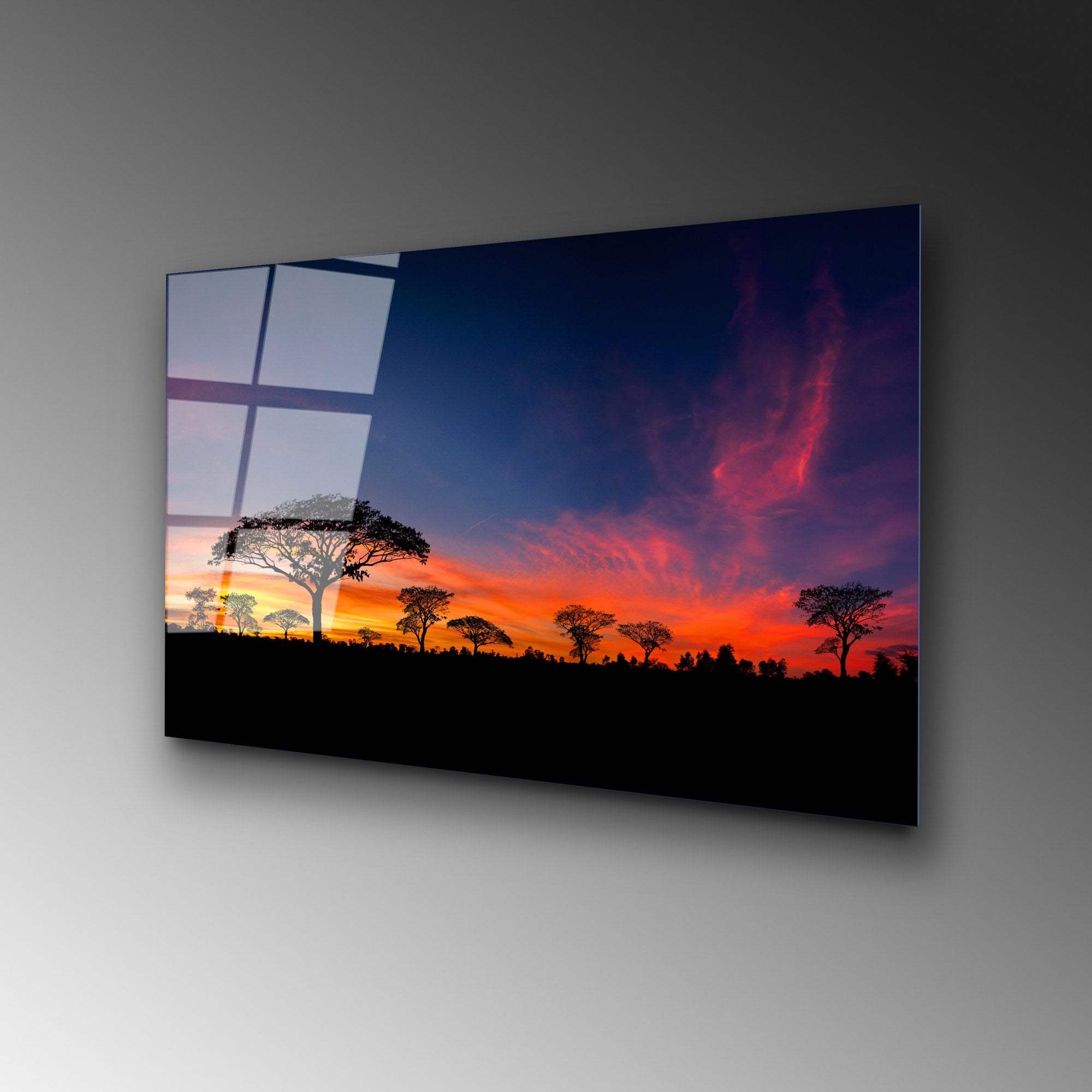 Quadro Decorativo em Vidro Temperado UV-320 50 x 70 cm, Multicolor, 4 mm