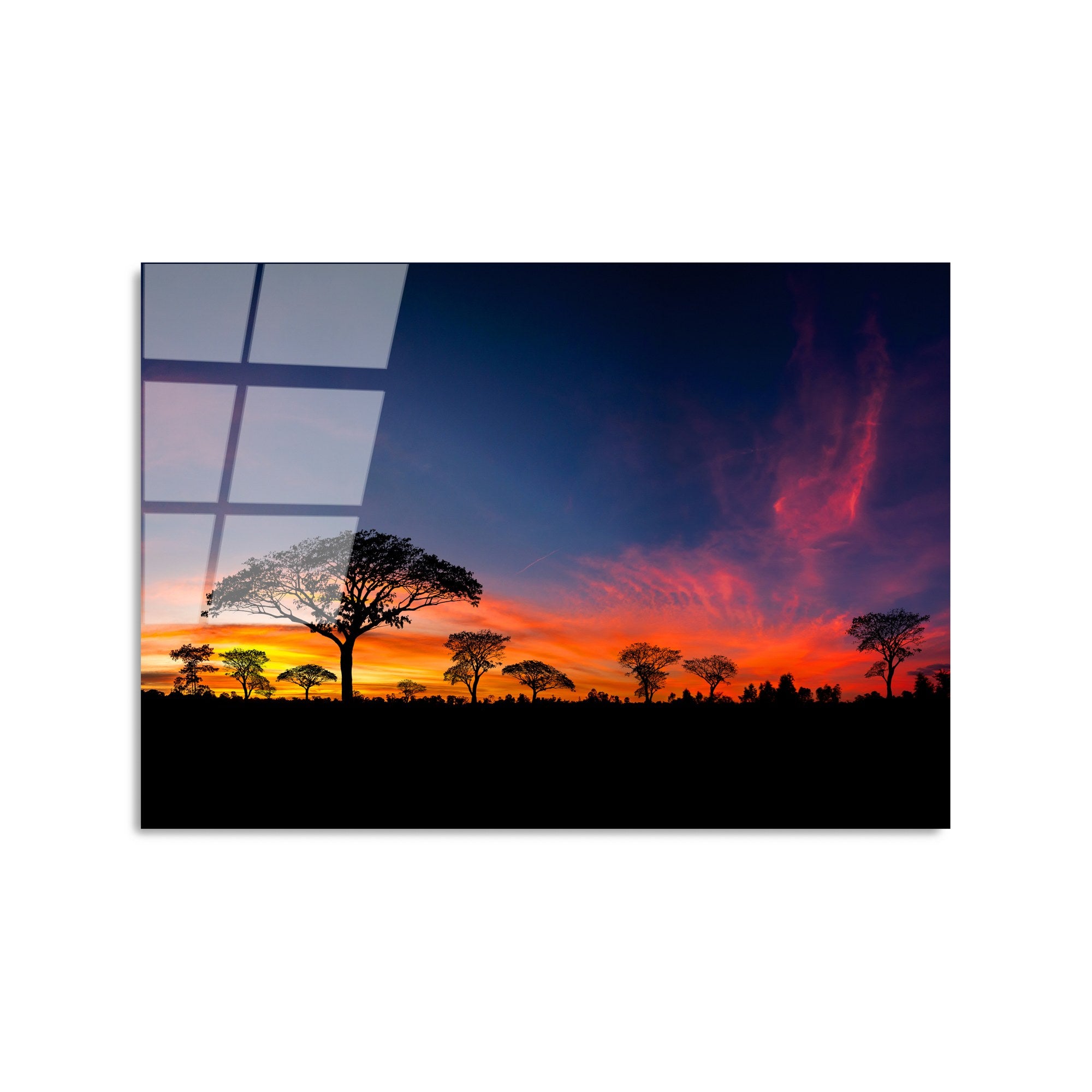 Quadro Decorativo em Vidro Temperado UV-320 50 x 70 cm, Multicolor, 4 mm