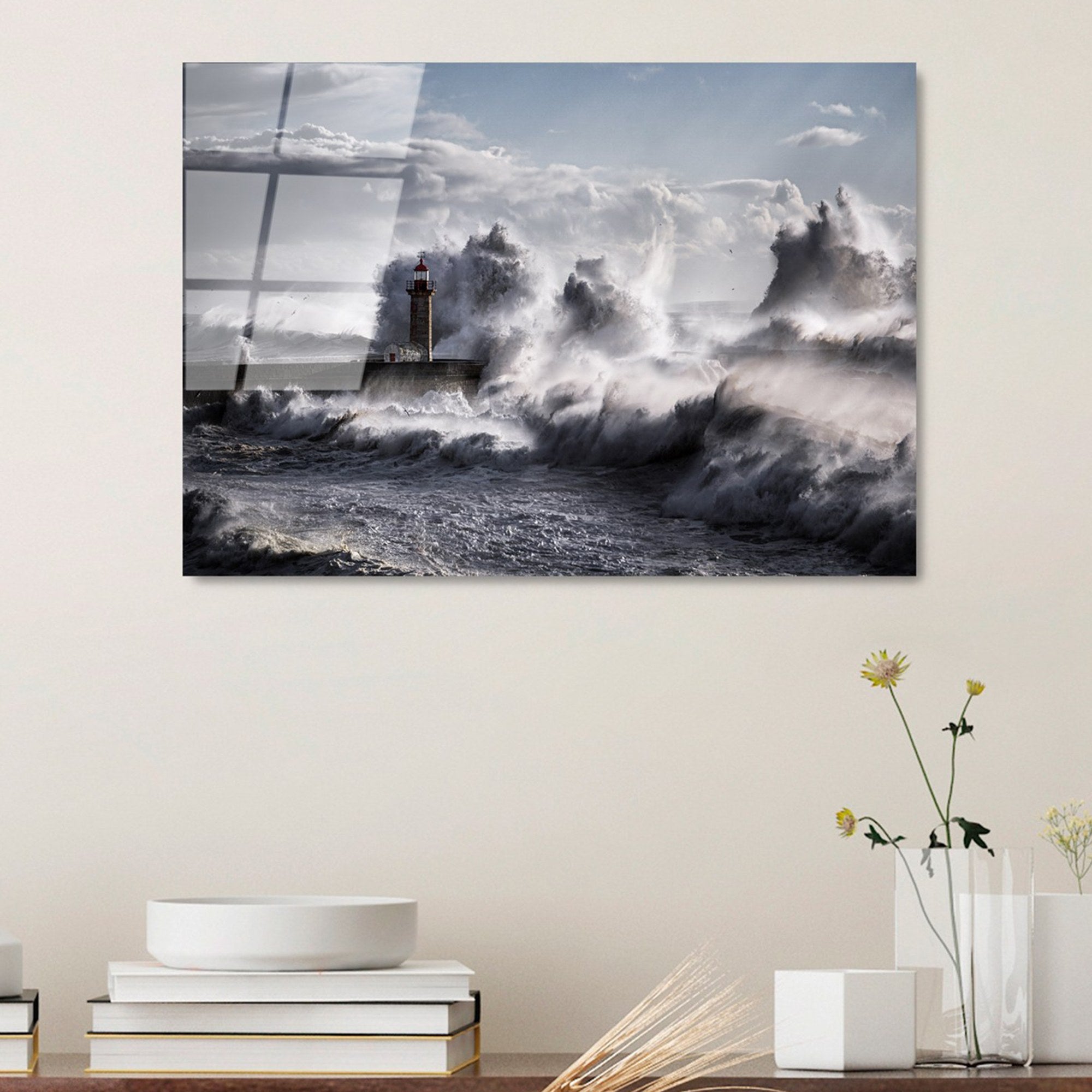 Quadro Decorativo em Vidro Temperado UV-326, 50 x 70 cm, Multicolor, 4 mm