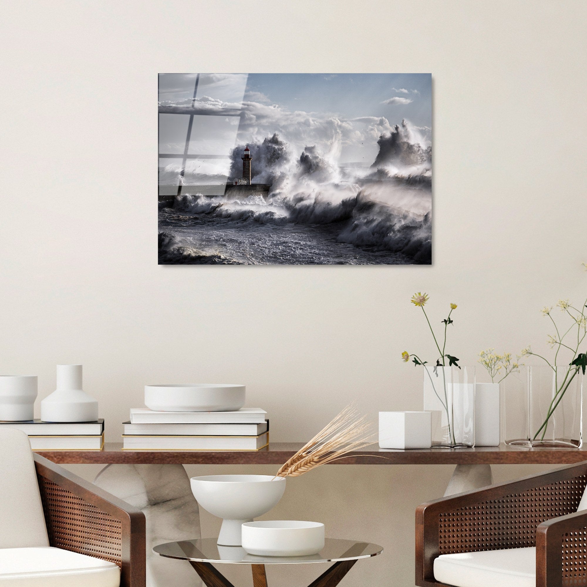 Quadro Decorativo em Vidro Temperado UV-326, 50 x 70 cm, Multicolor, 4 mm