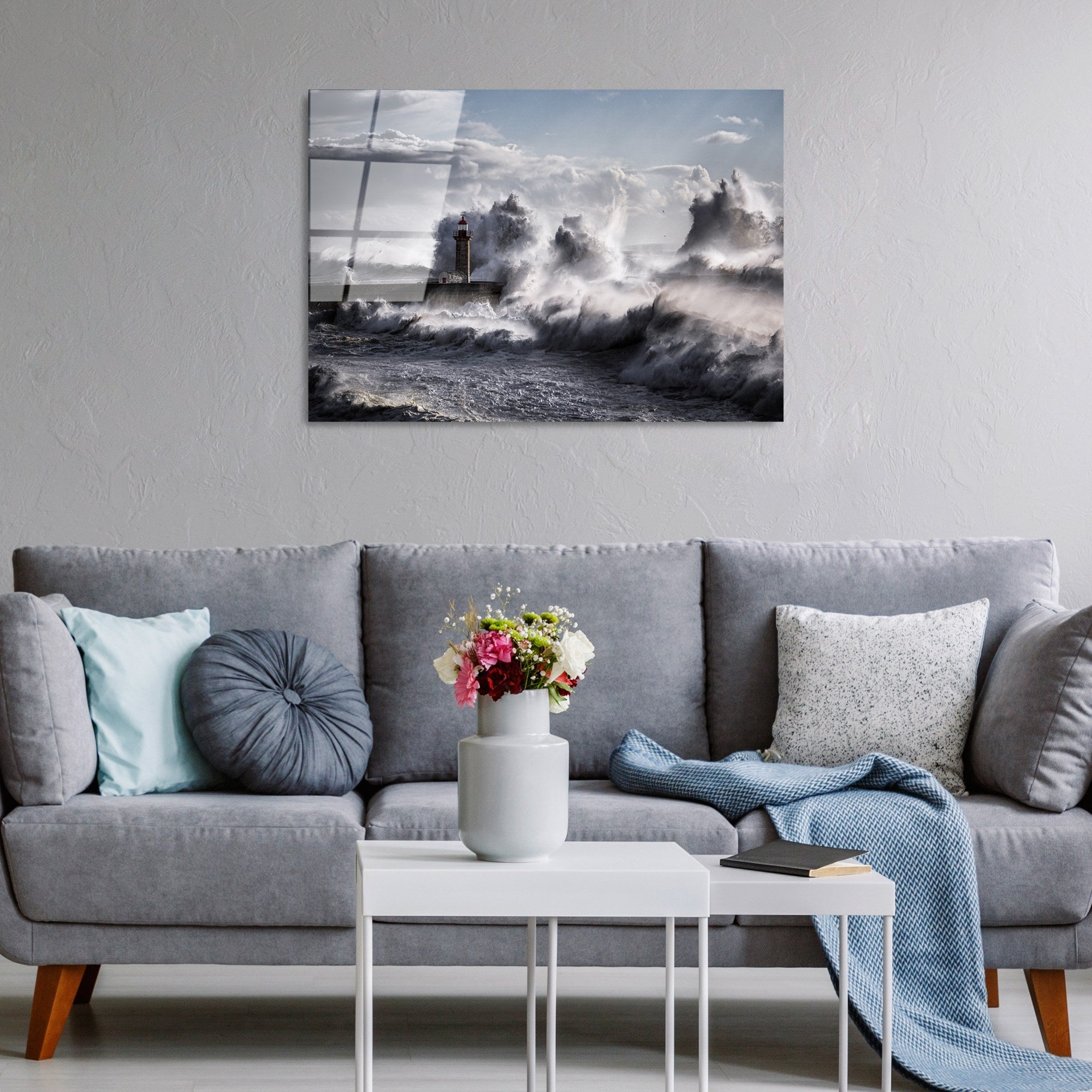 Quadro Decorativo em Vidro Temperado UV-326, 50 x 70 cm, Multicolor, 4 mm