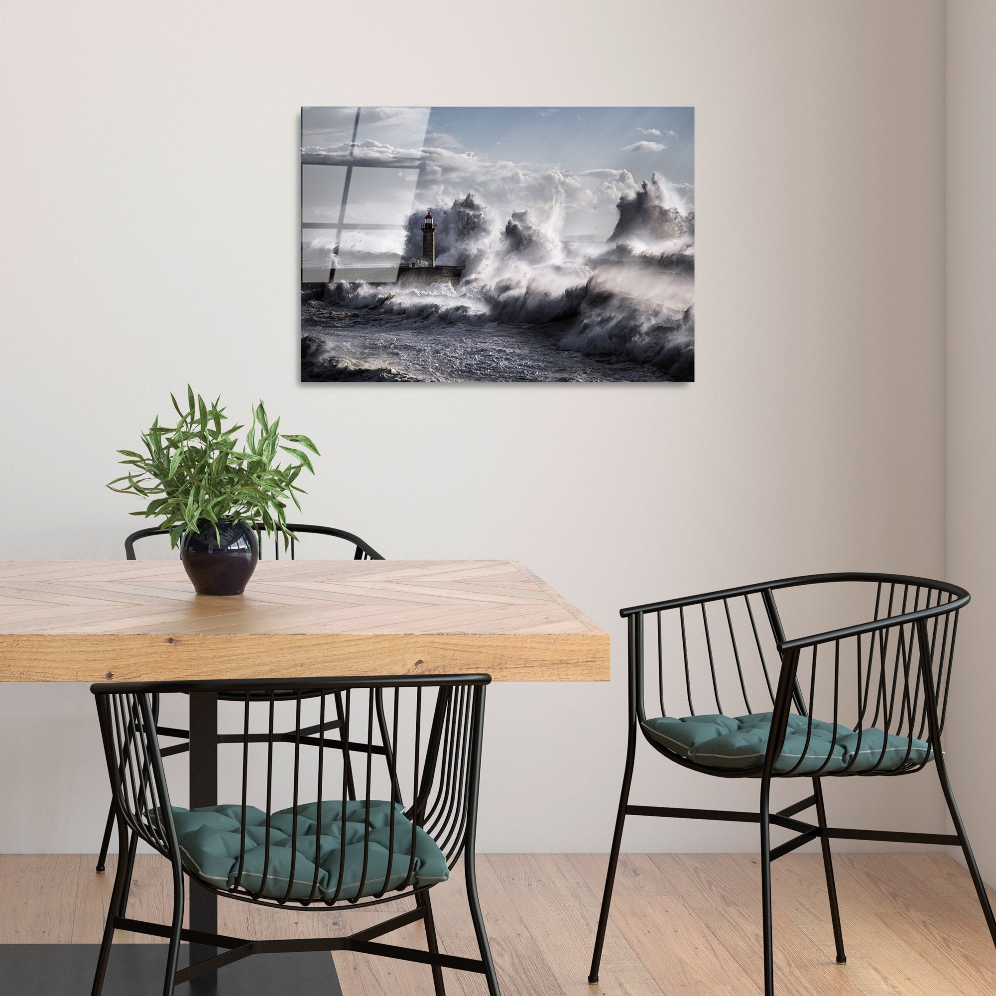 Quadro Decorativo em Vidro Temperado UV-326, 50 x 70 cm, Multicolor, 4 mm