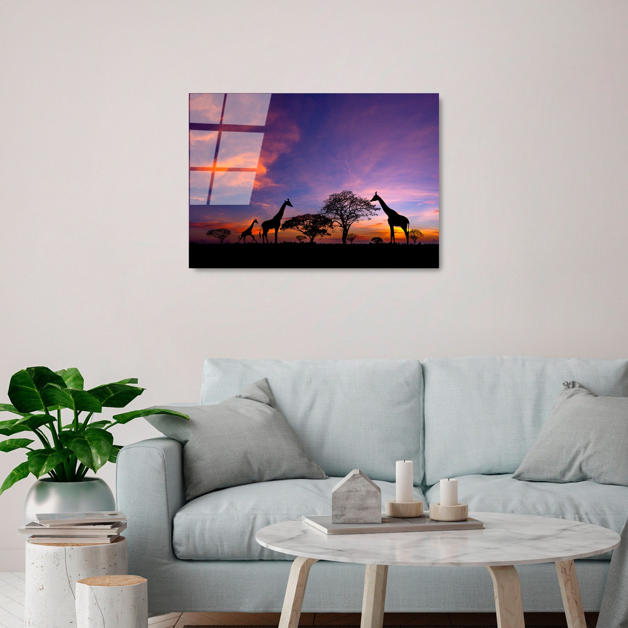 Quadro Decorativo em Vidro Temperado UV-327 Multicolor 50 x 70 cm (4 mm)