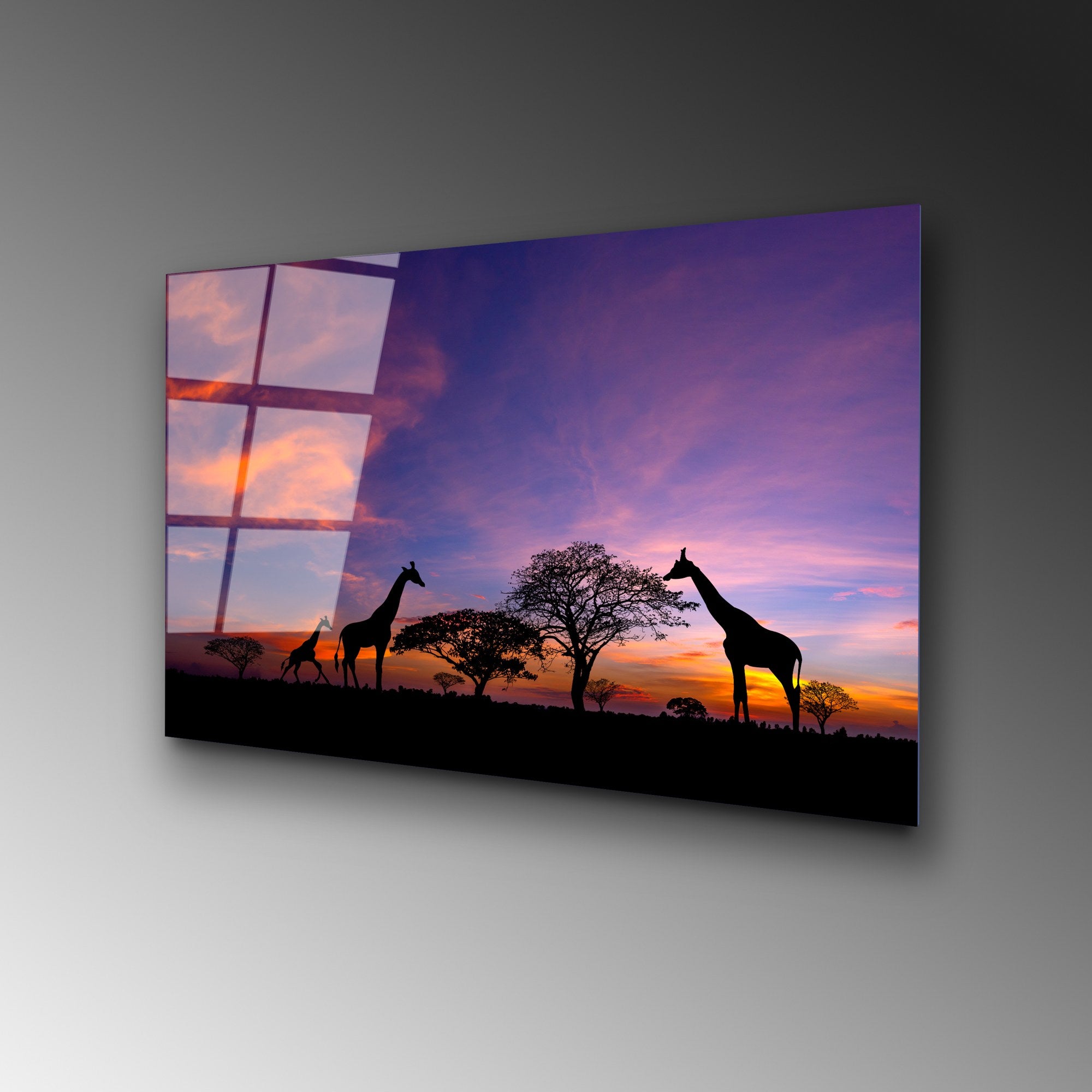 Quadro Decorativo em Vidro Temperado UV-327 Multicolor 50 x 70 cm (4 mm)