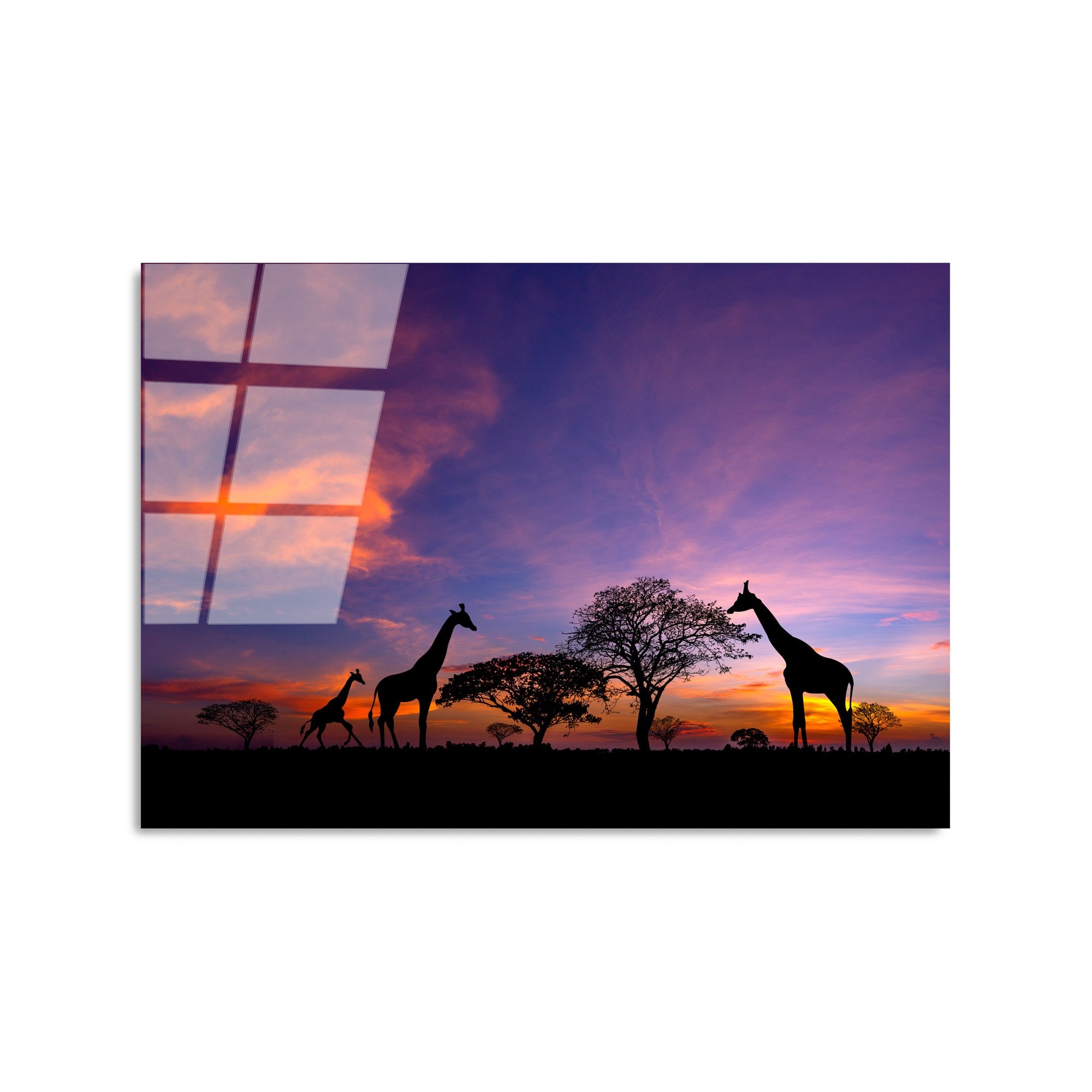 Quadro Decorativo em Vidro Temperado UV-327 Multicolor 50 x 70 cm (4 mm)