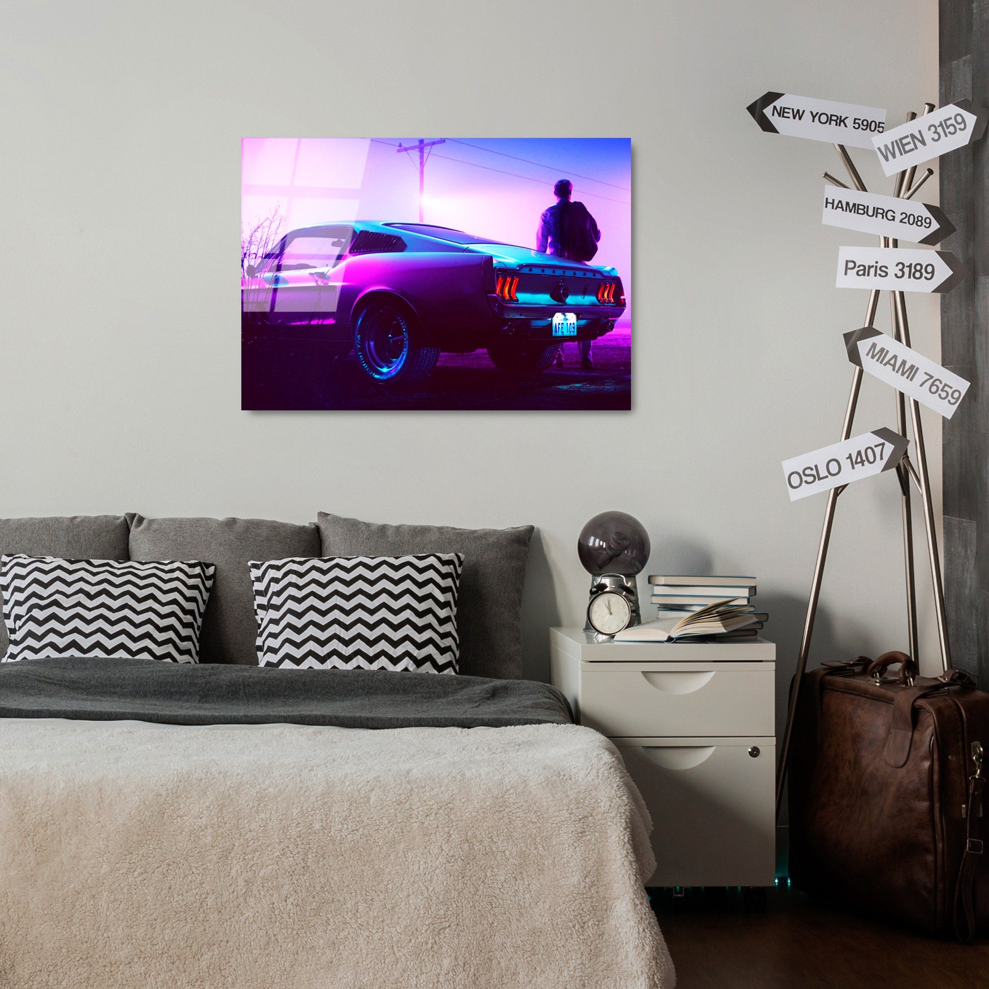 Quadro Decorativo em Vidro Temperado 50x70 cm (4 mm) - Multicor - UV-331