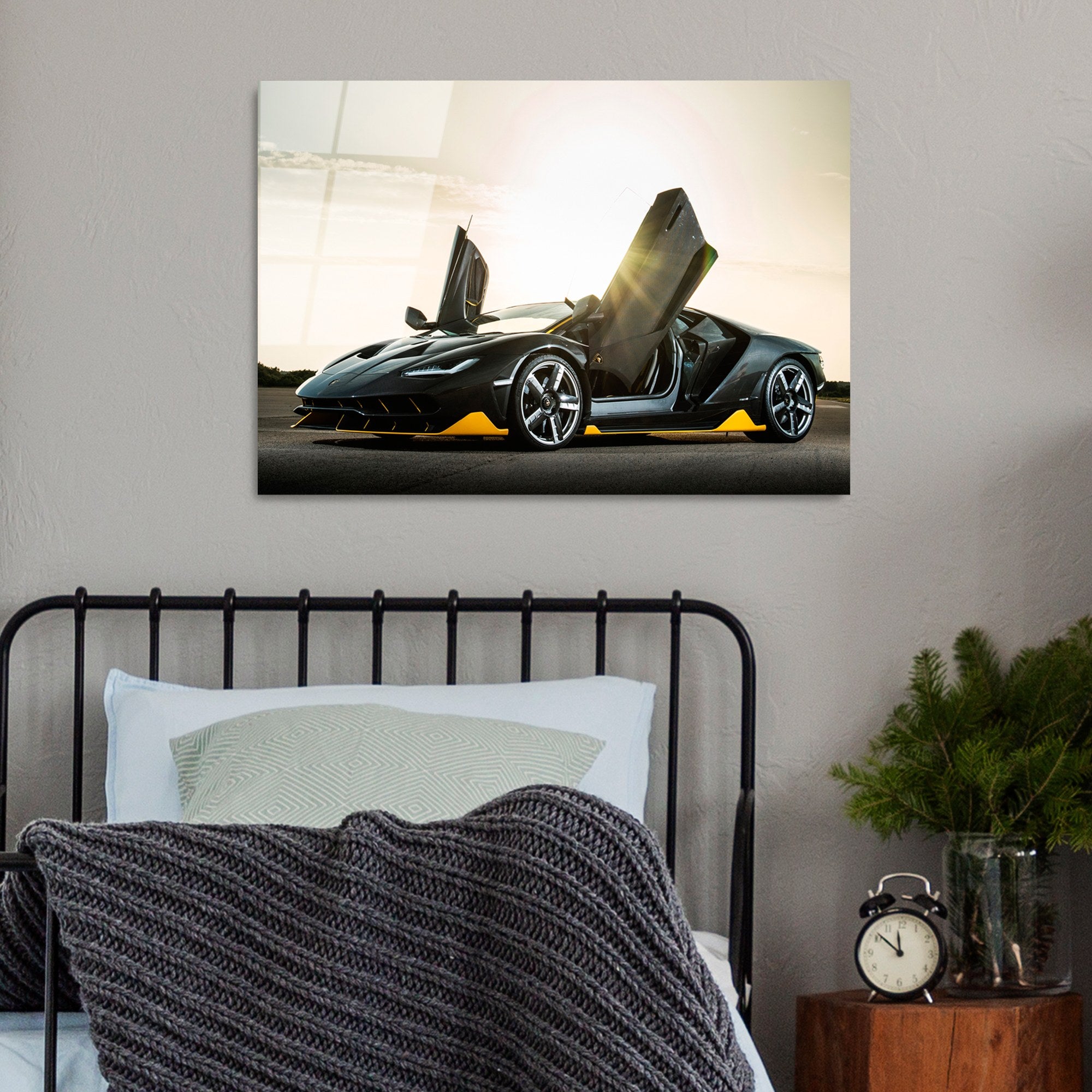 Quadro Decorativo em Vidro 100% Temperado UV-332, 50 x 70 cm, Multicolor, 4 mm