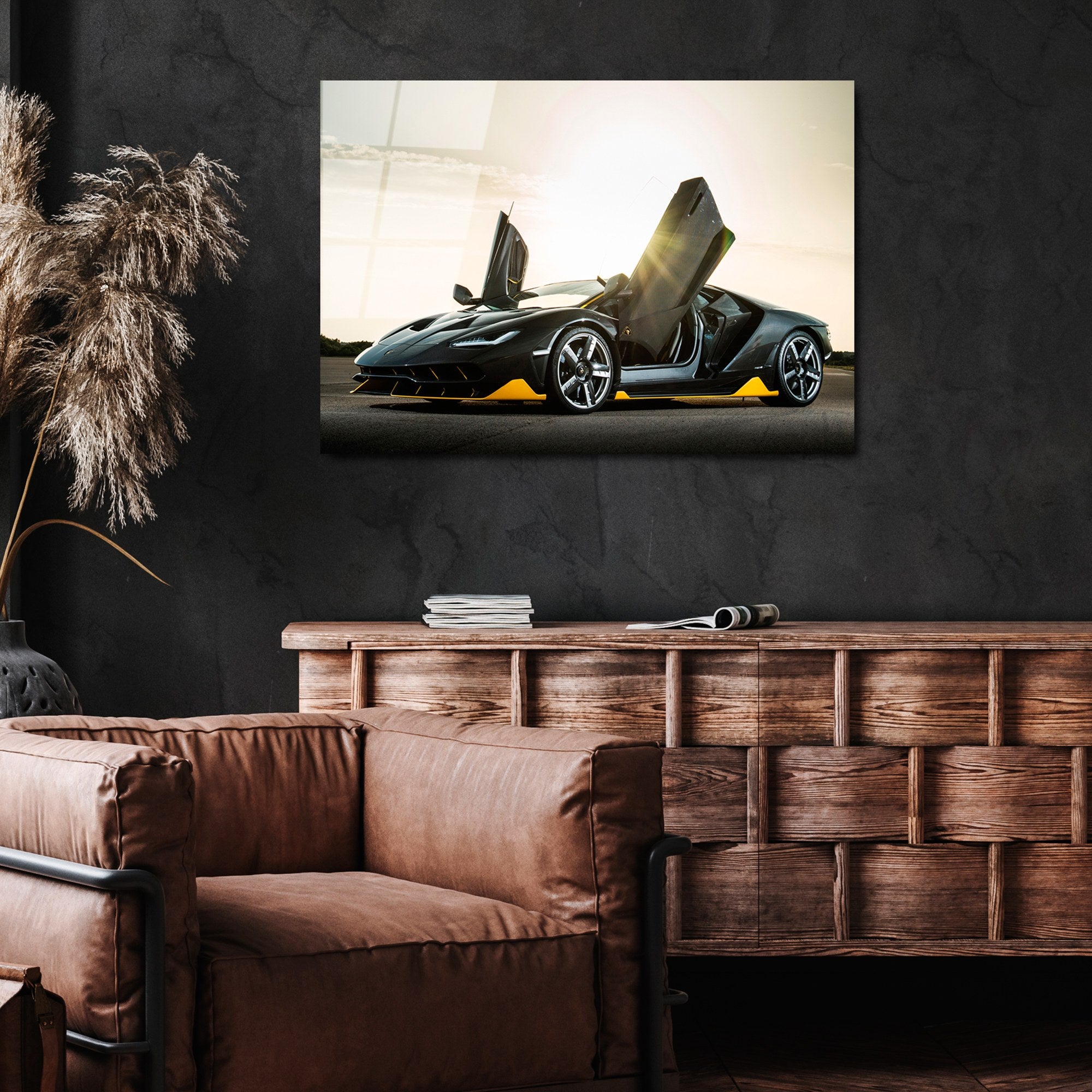 Quadro Decorativo em Vidro 100% Temperado UV-332, 50 x 70 cm, Multicolor, 4 mm