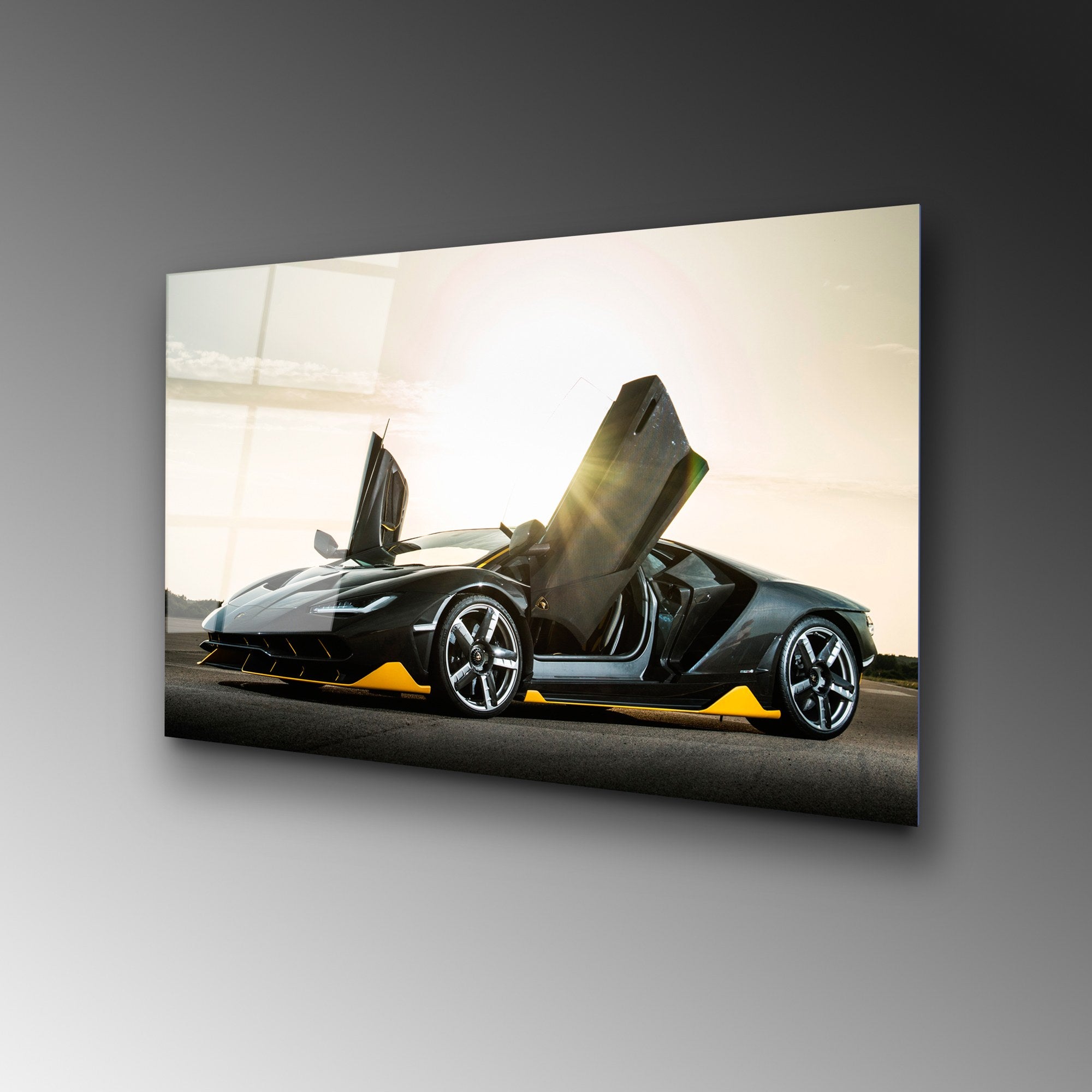 Quadro Decorativo em Vidro 100% Temperado UV-332, 50 x 70 cm, Multicolor, 4 mm