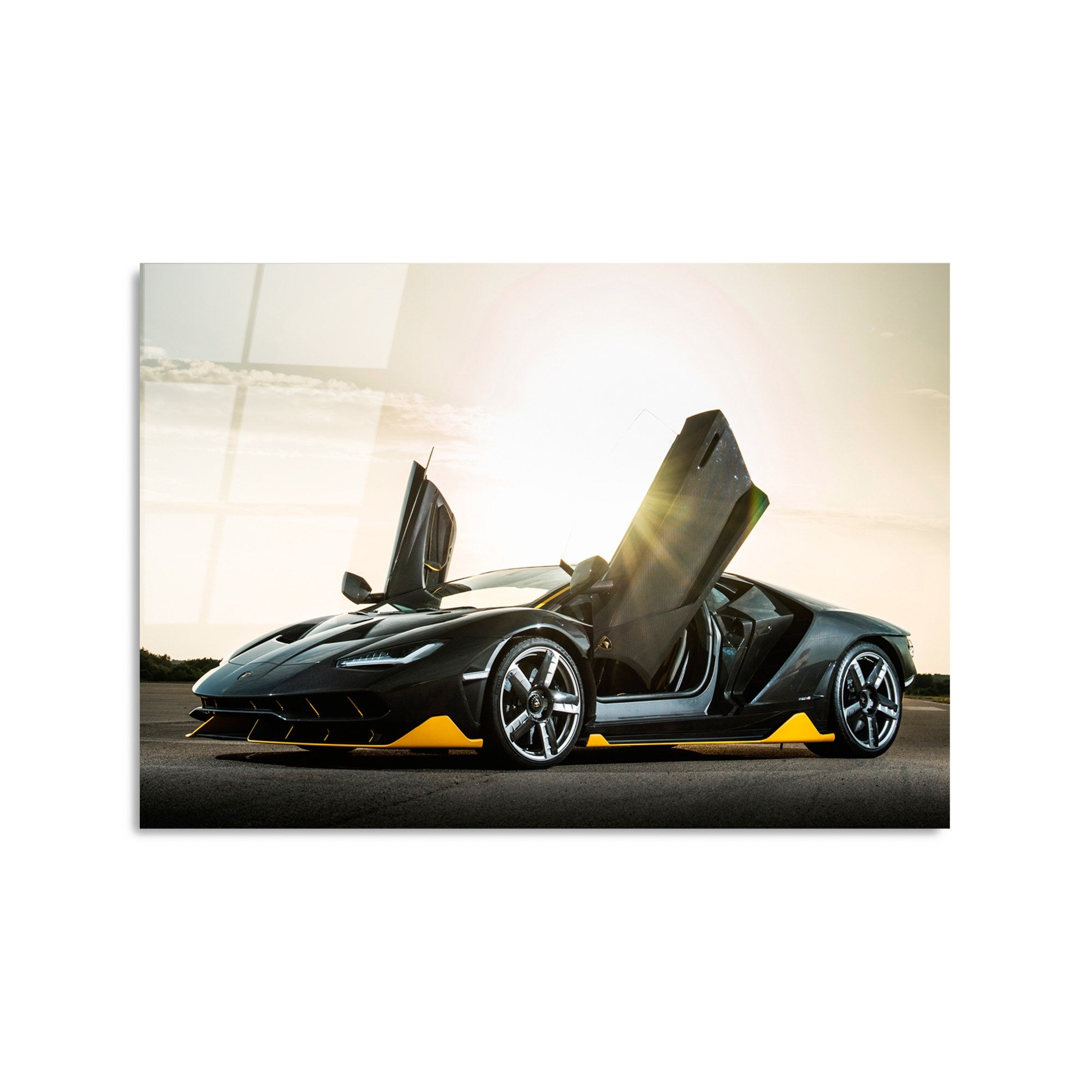 Quadro Decorativo em Vidro 100% Temperado UV-332, 50 x 70 cm, Multicolor, 4 mm