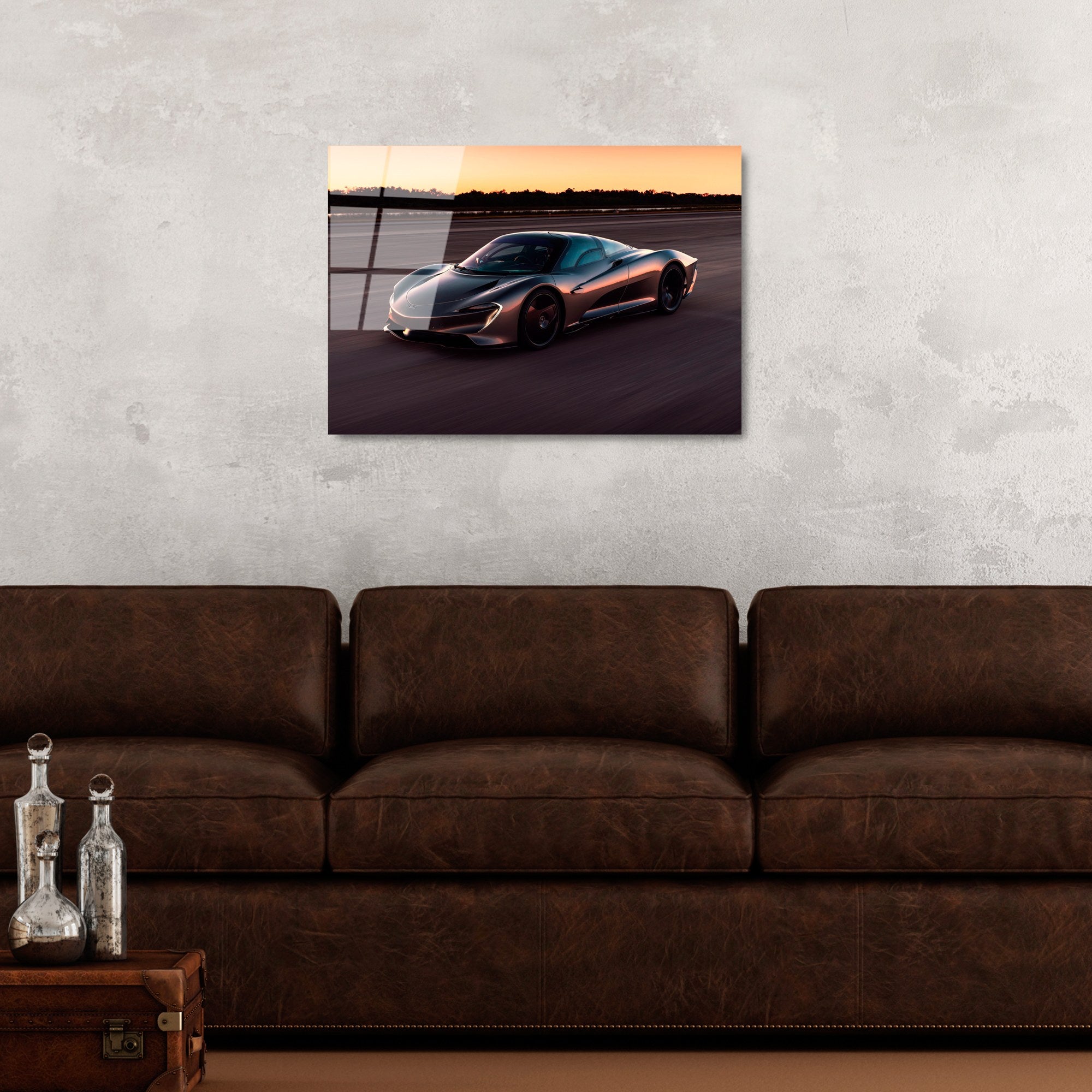 Quadro Decorativo em Vidro Temperado 100% UV-333, Multicolor, 50 x 70 cm (4 mm)