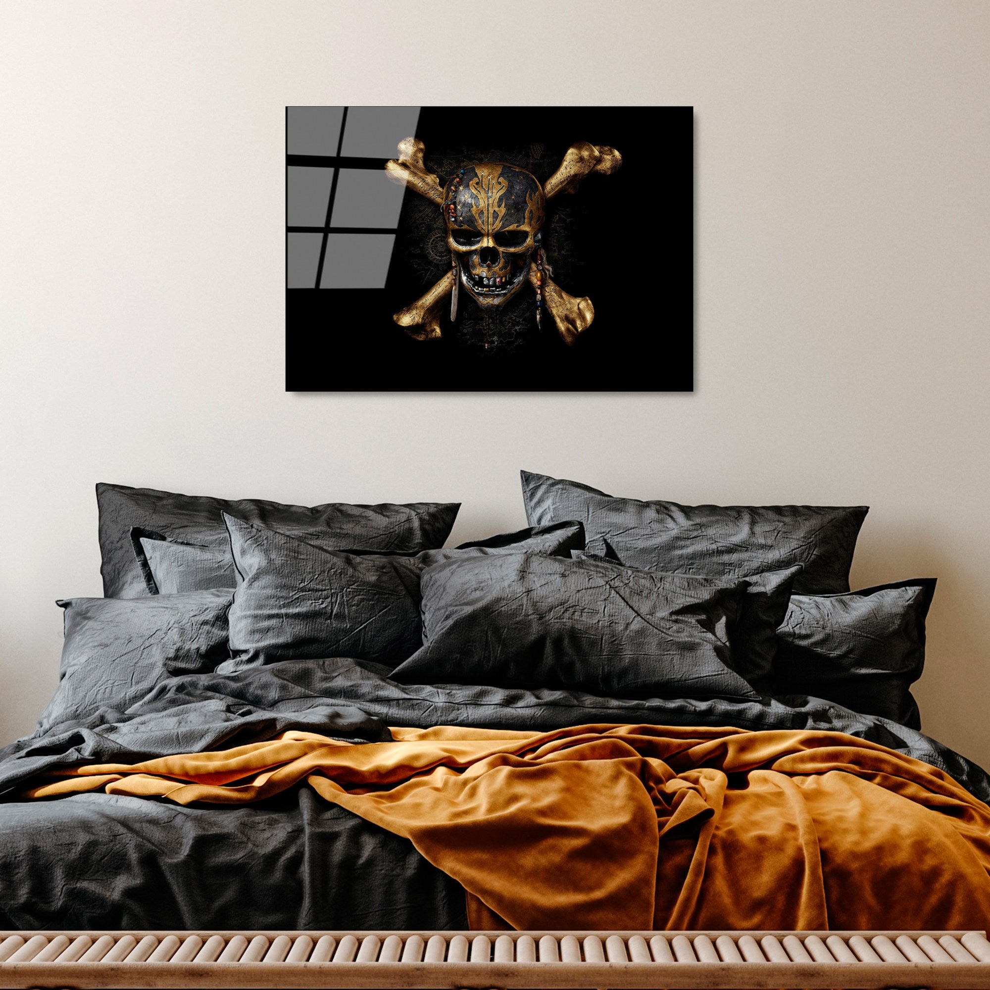 Quadro Decorativo em Vidro Temperado UV-336, Multicor, 50 x 70 cm, 4 mm