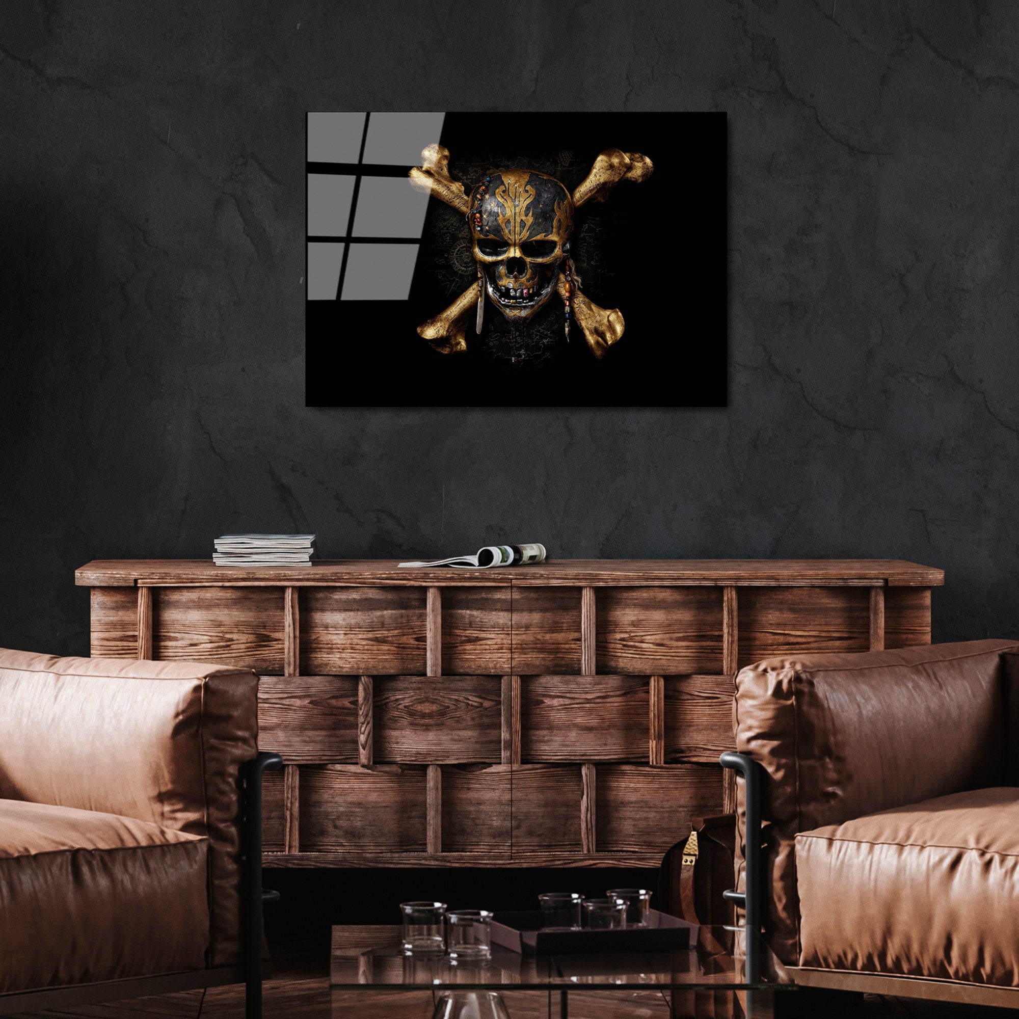 Quadro Decorativo em Vidro Temperado UV-336, Multicor, 50 x 70 cm, 4 mm