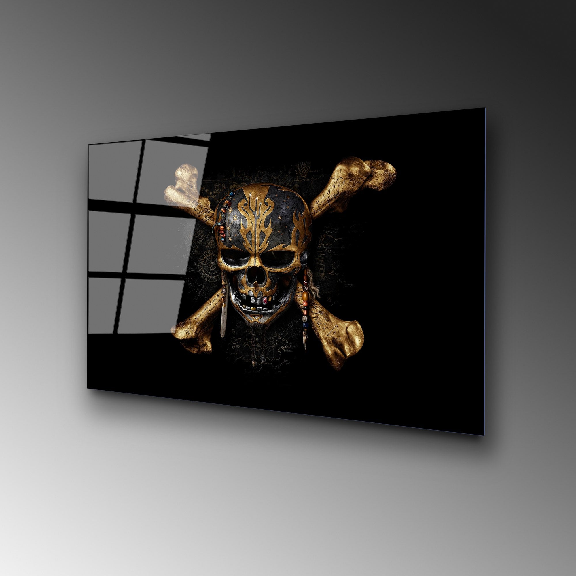 Quadro Decorativo em Vidro Temperado UV-336, Multicor, 50 x 70 cm, 4 mm