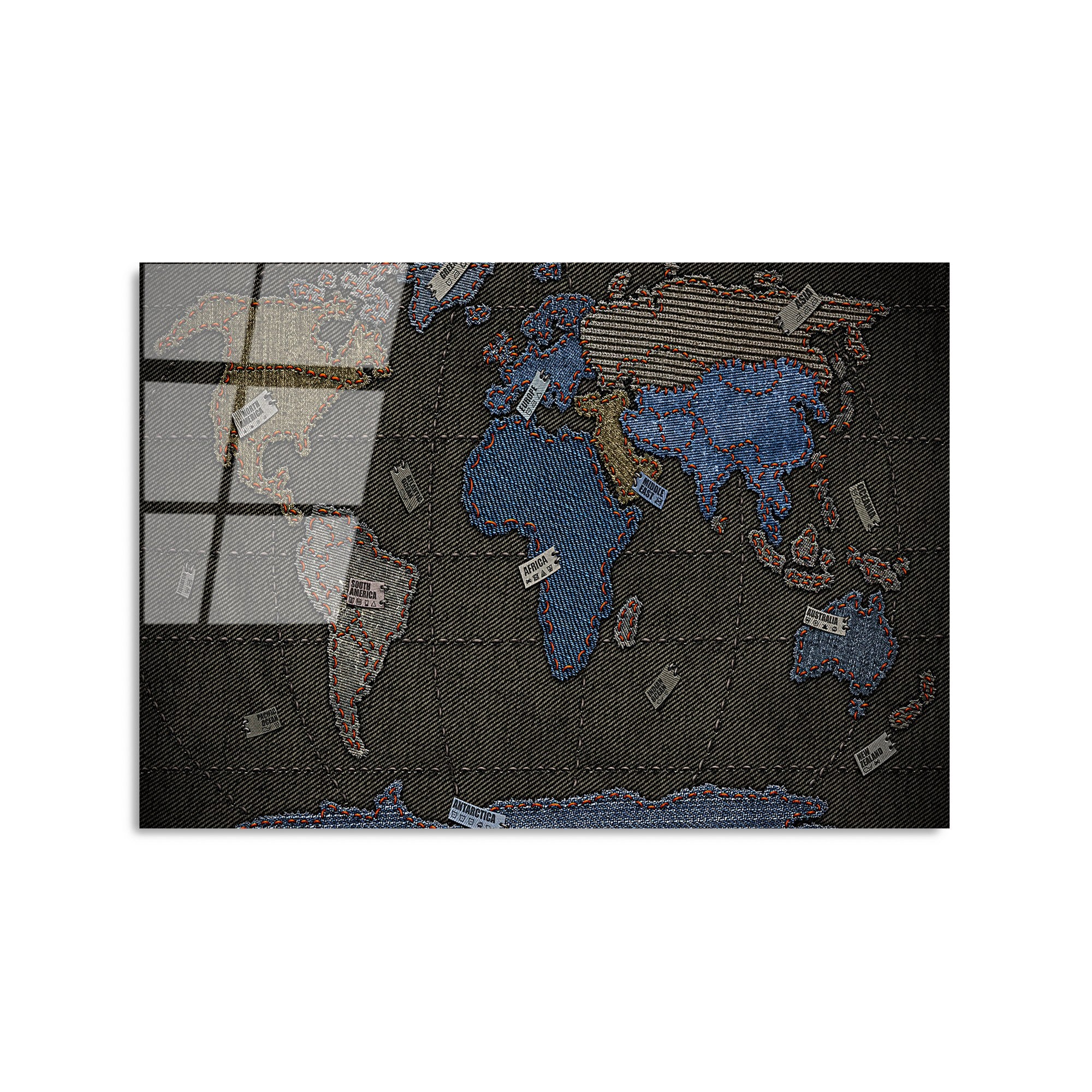 Quadro Decorativo em Vidro Temperado UV-338, Multicolor, 50 x 70 cm (4 mm)