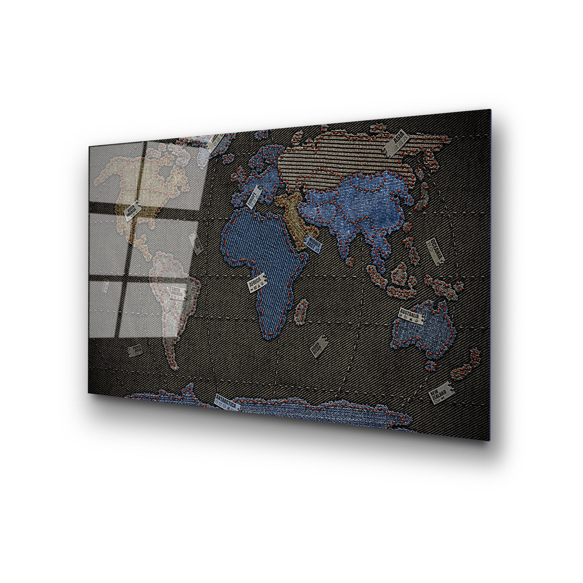 Quadro Decorativo em Vidro Temperado UV-338, Multicolor, 50 x 70 cm (4 mm)